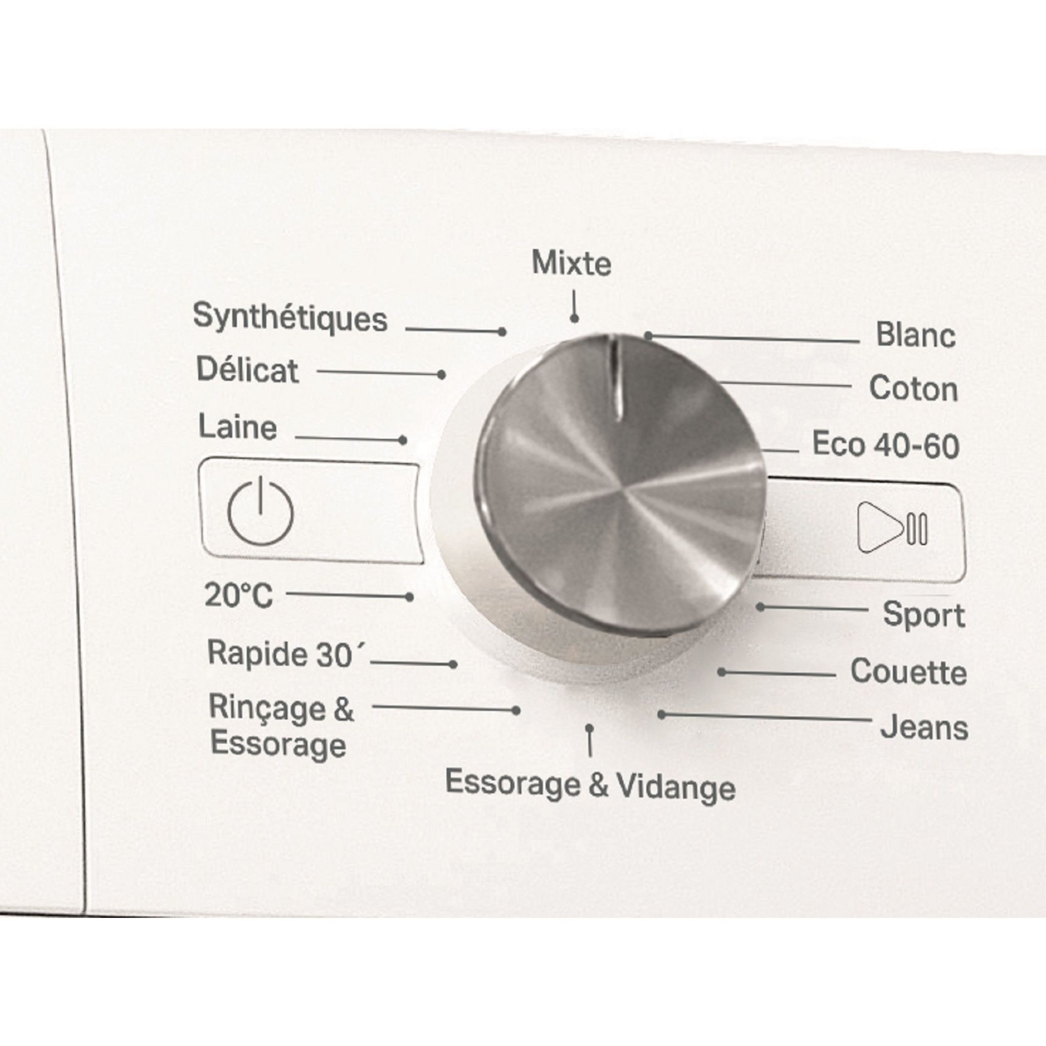 Voir la diapositive 8 : WHIRLPOOL Lave linge hublot à induction FFSP9269WFR, 9 kg, 1200 T/min, A