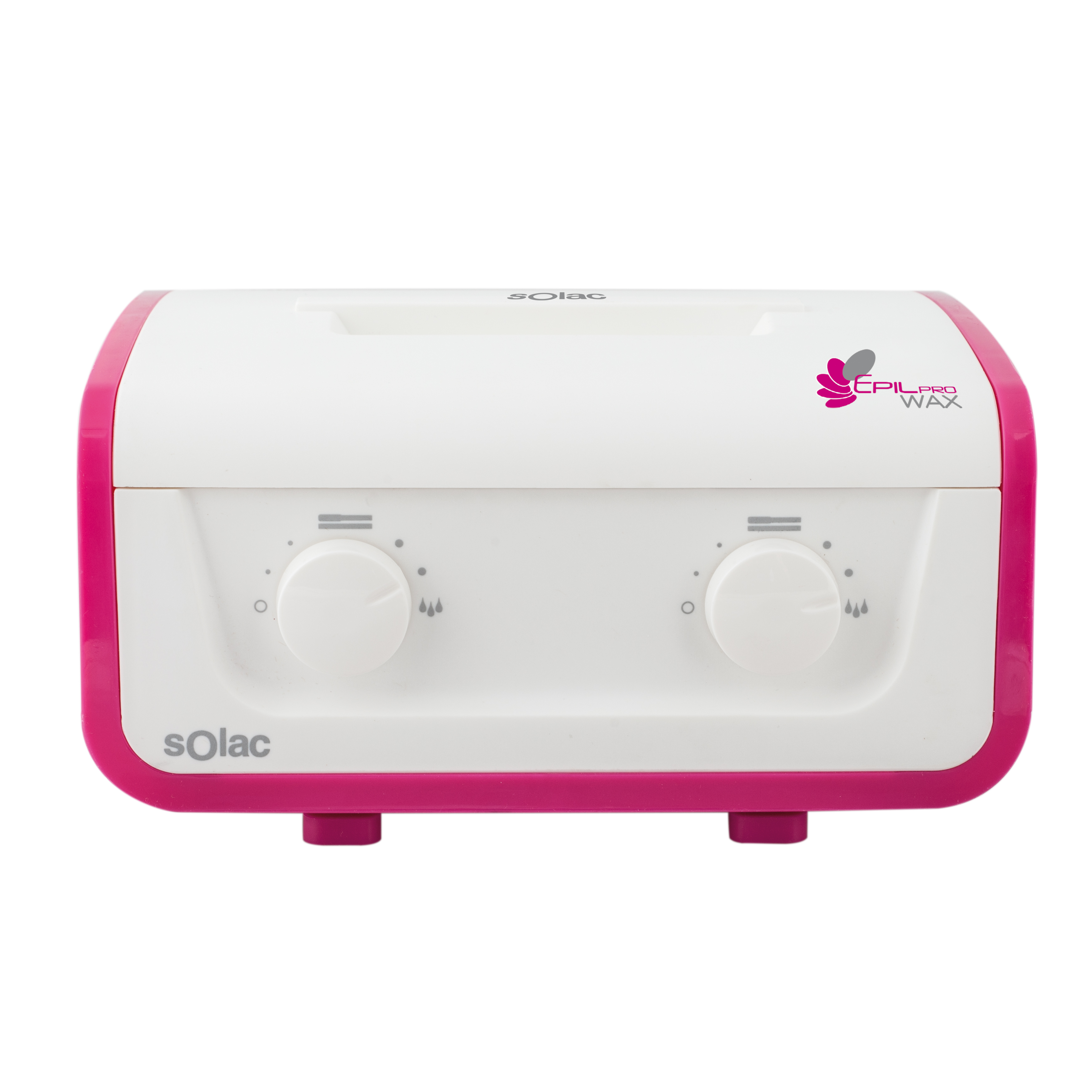 Voir la diapositive 3 : SOLAC Épilateur double cuve à cire chaude DC750224 - Blanc