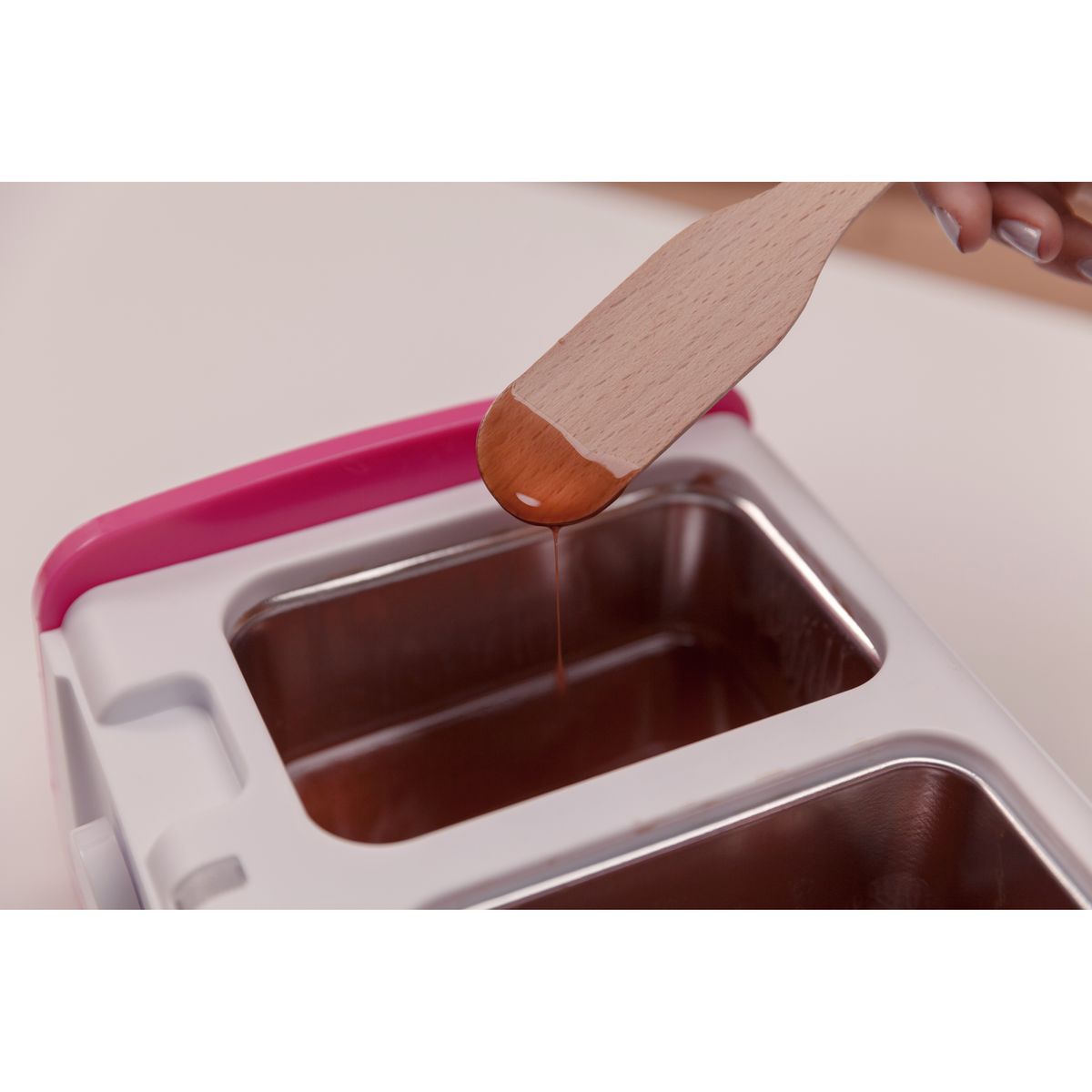 SOLAC Épilateur double cuve à cire chaude DC750224 - Blanc