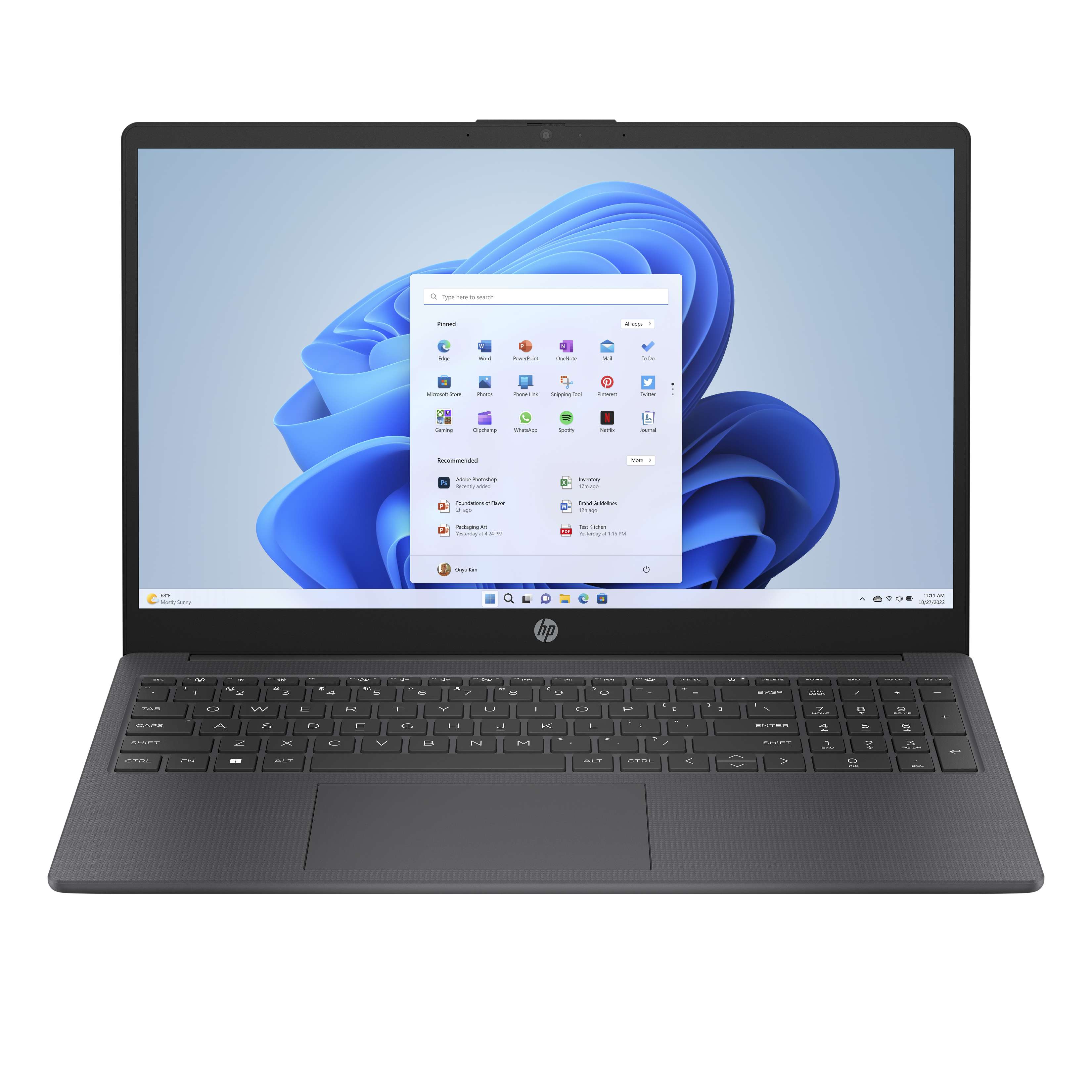 Voir la diapositive 2 : HP Ordinateur portable 15-FC0088NF - Noir