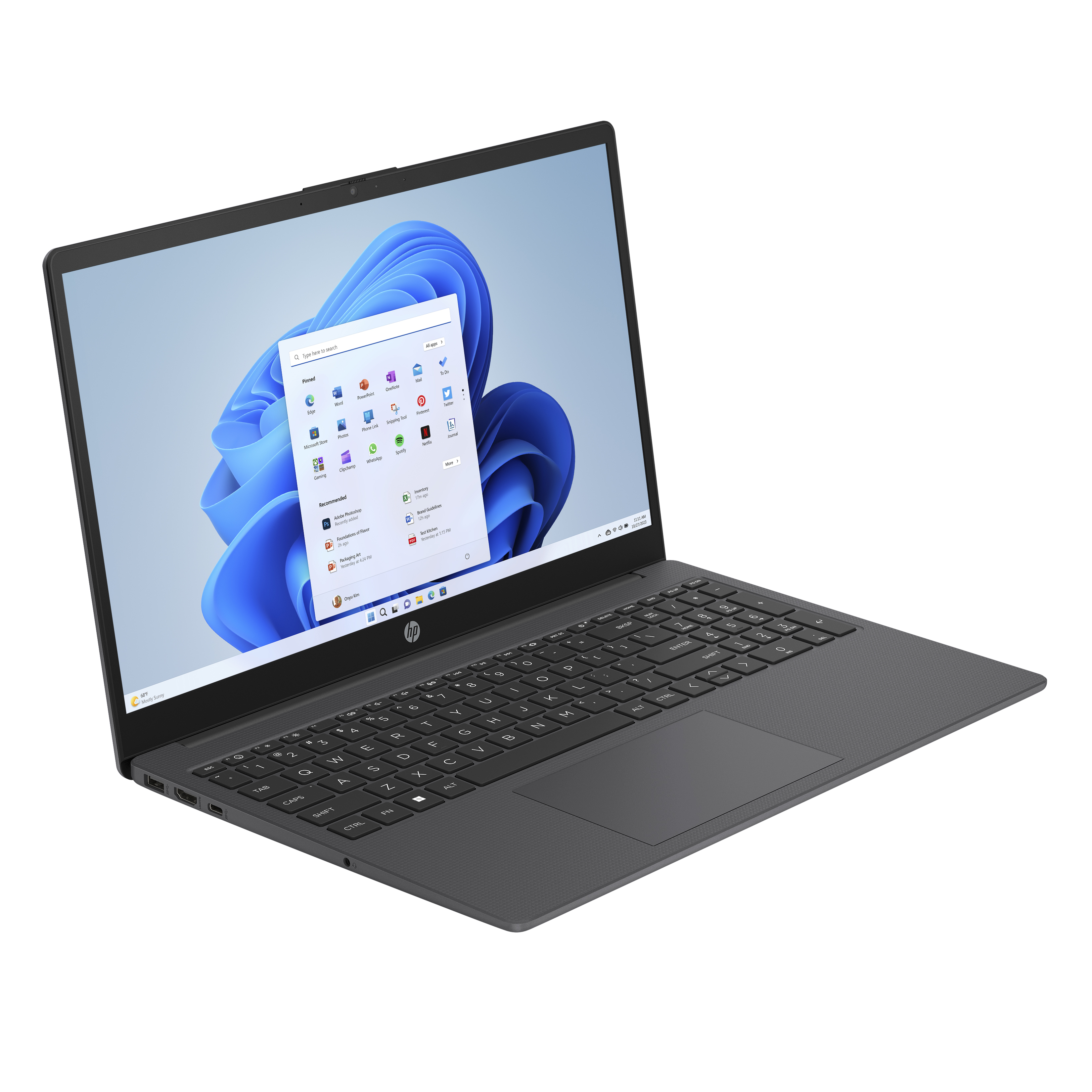 Voir la diapositive 4 : HP Ordinateur portable 15-FC0088NF - Noir