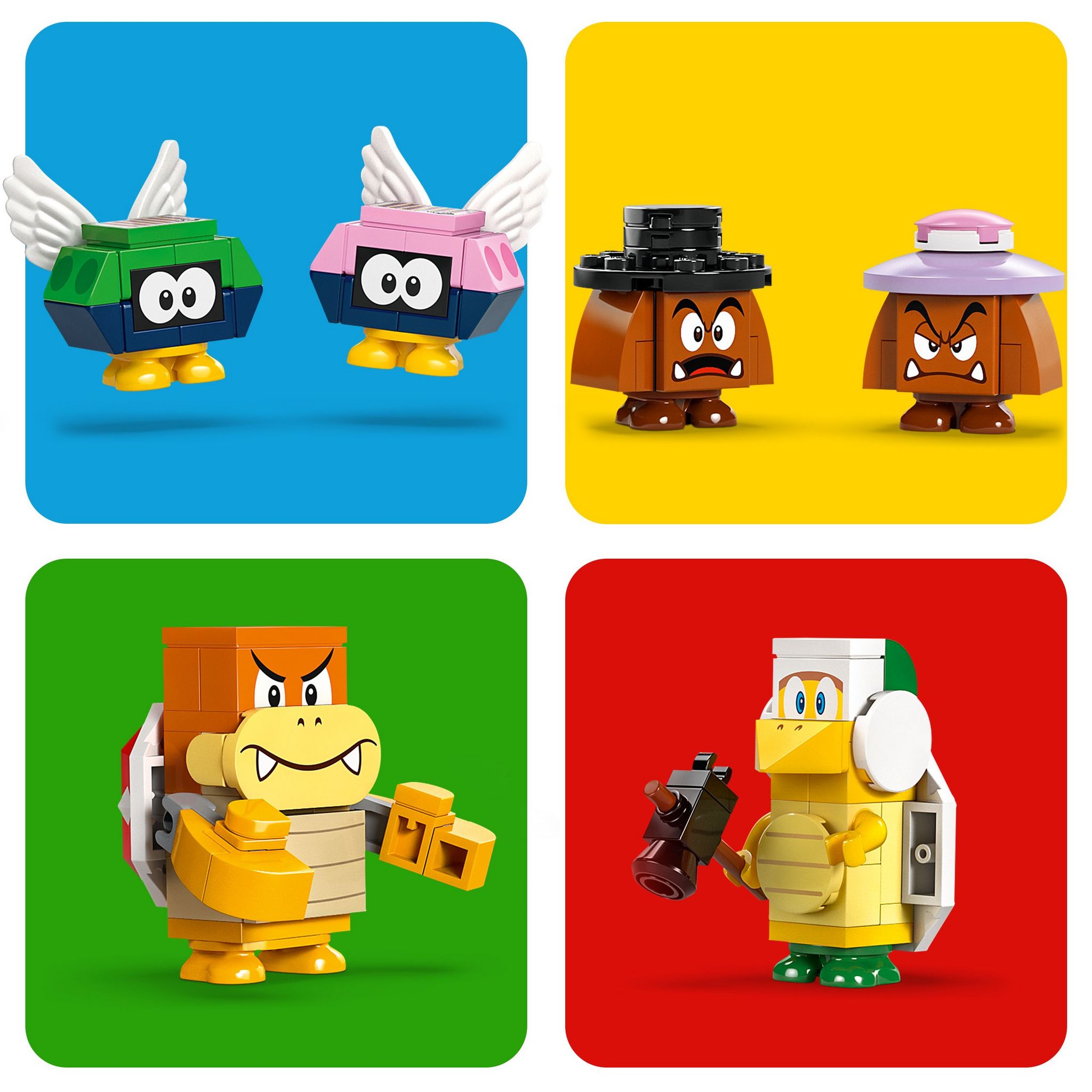 Voir la diapositive 6 : LEGO Super Mario 41437 - Train Bowser Express - Set avec Personnages de la Série un Frère Marto, un Boum Boum, 2 Goombas, 2 Paracoccinellys