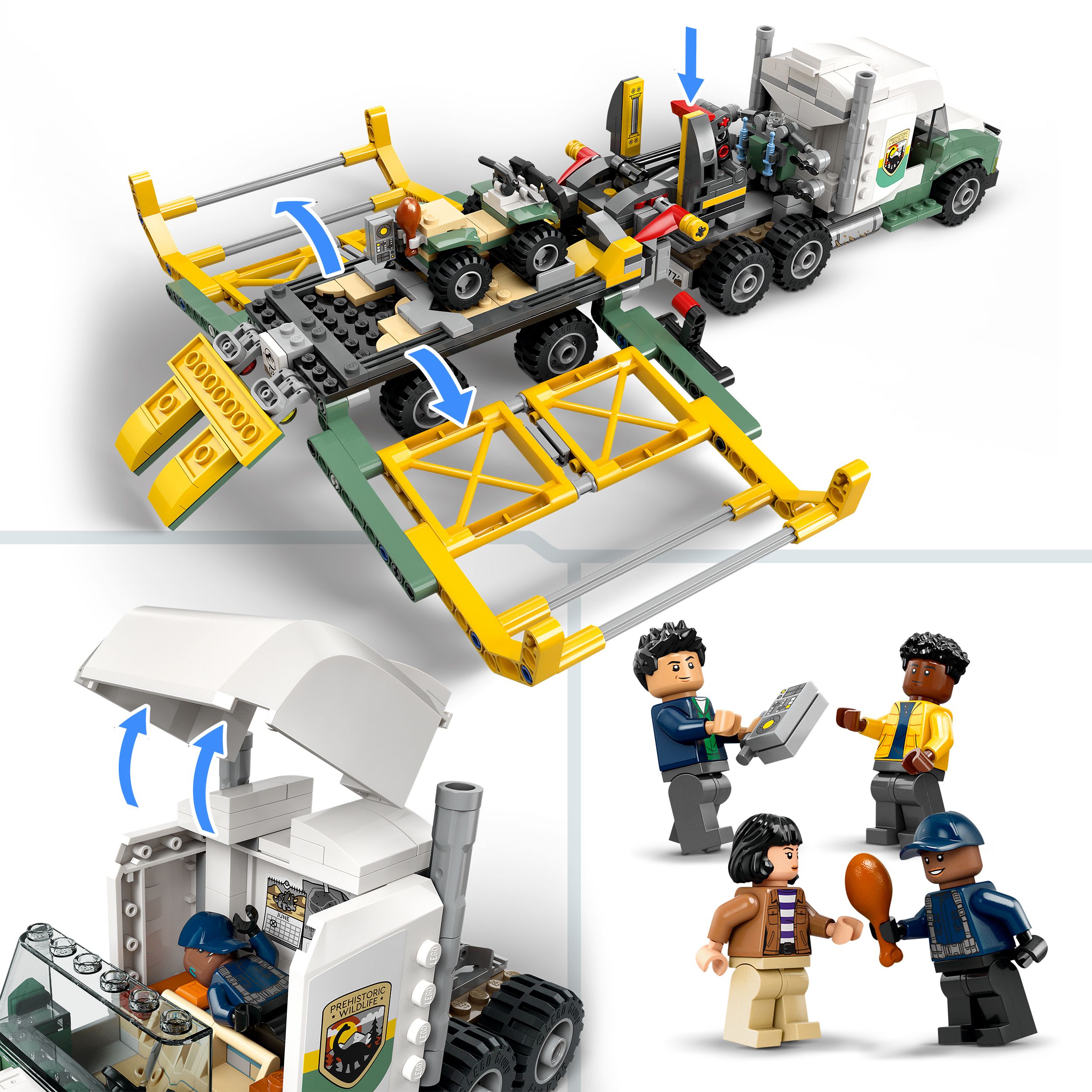 Voir la diapositive 5 : Jurassic World 76966 - Missions dinosaures : le camion de transport de l'allosaure