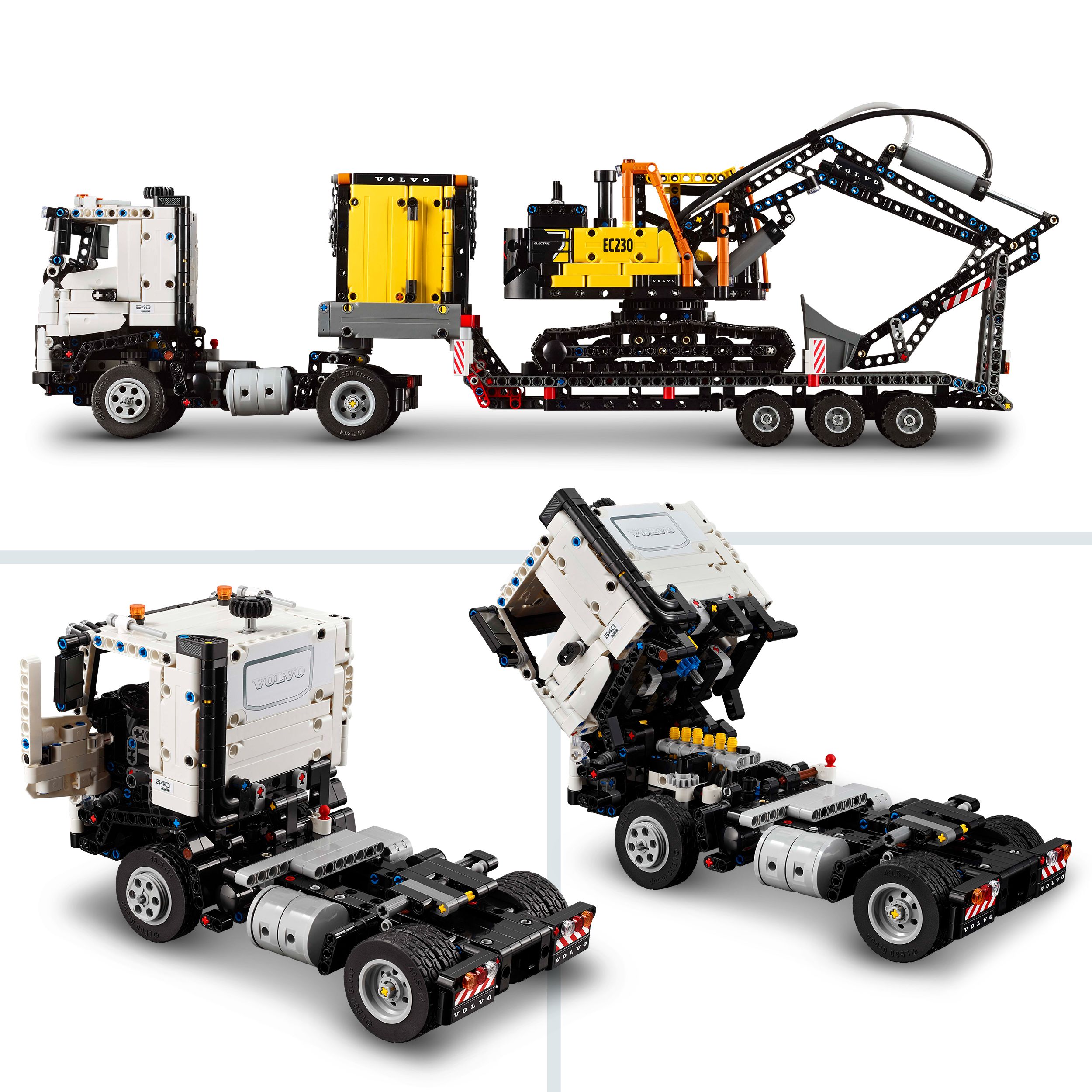 Voir la diapositive 4 : LEGO LEGO Technic 42175 Camion Volvo FMX et pelleteuse électrique EC230 - Set de Véhicules