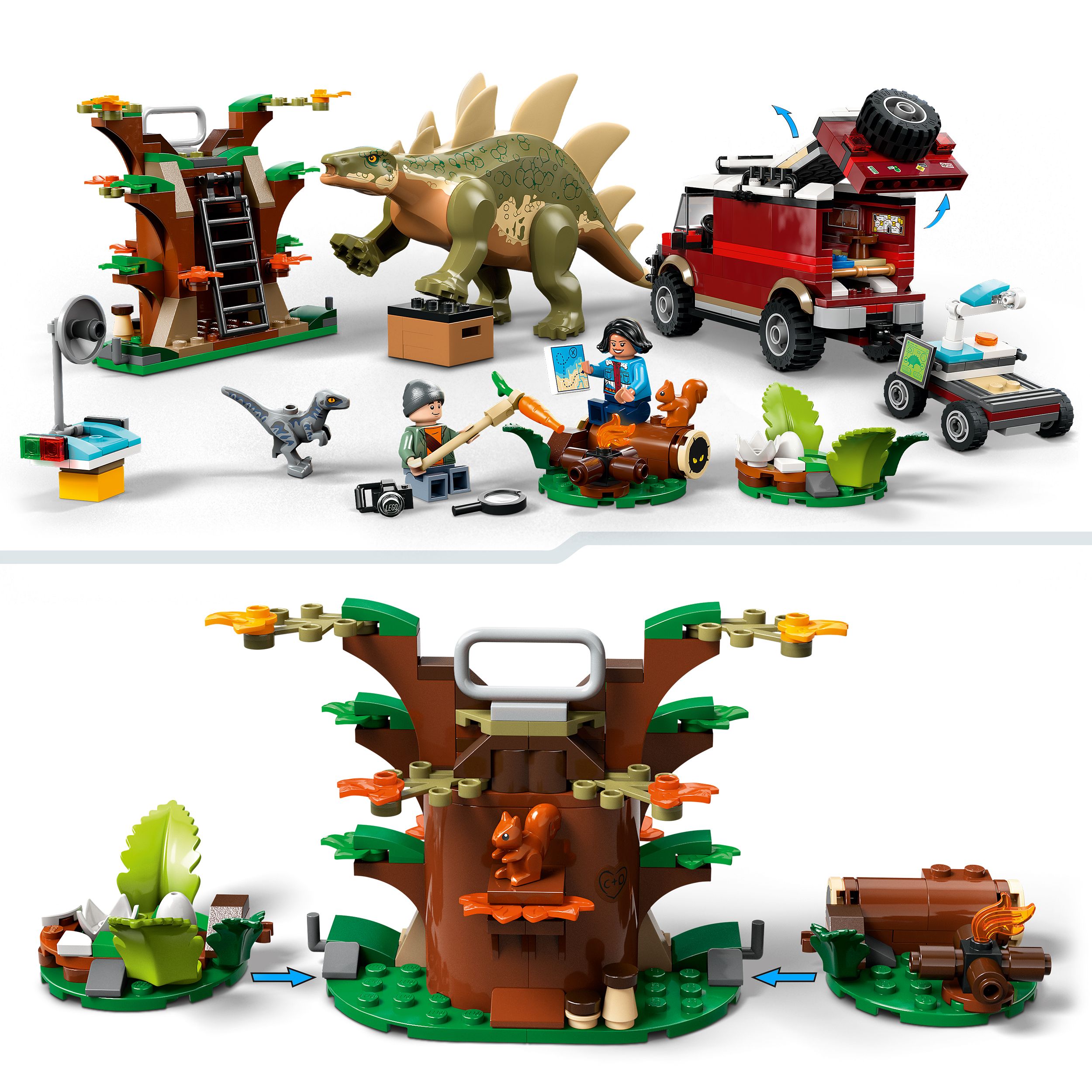 Voir la diapositive 4 : LEGO Jurassic World 76965 - Missions dinosaures : la découverte du stégosaure