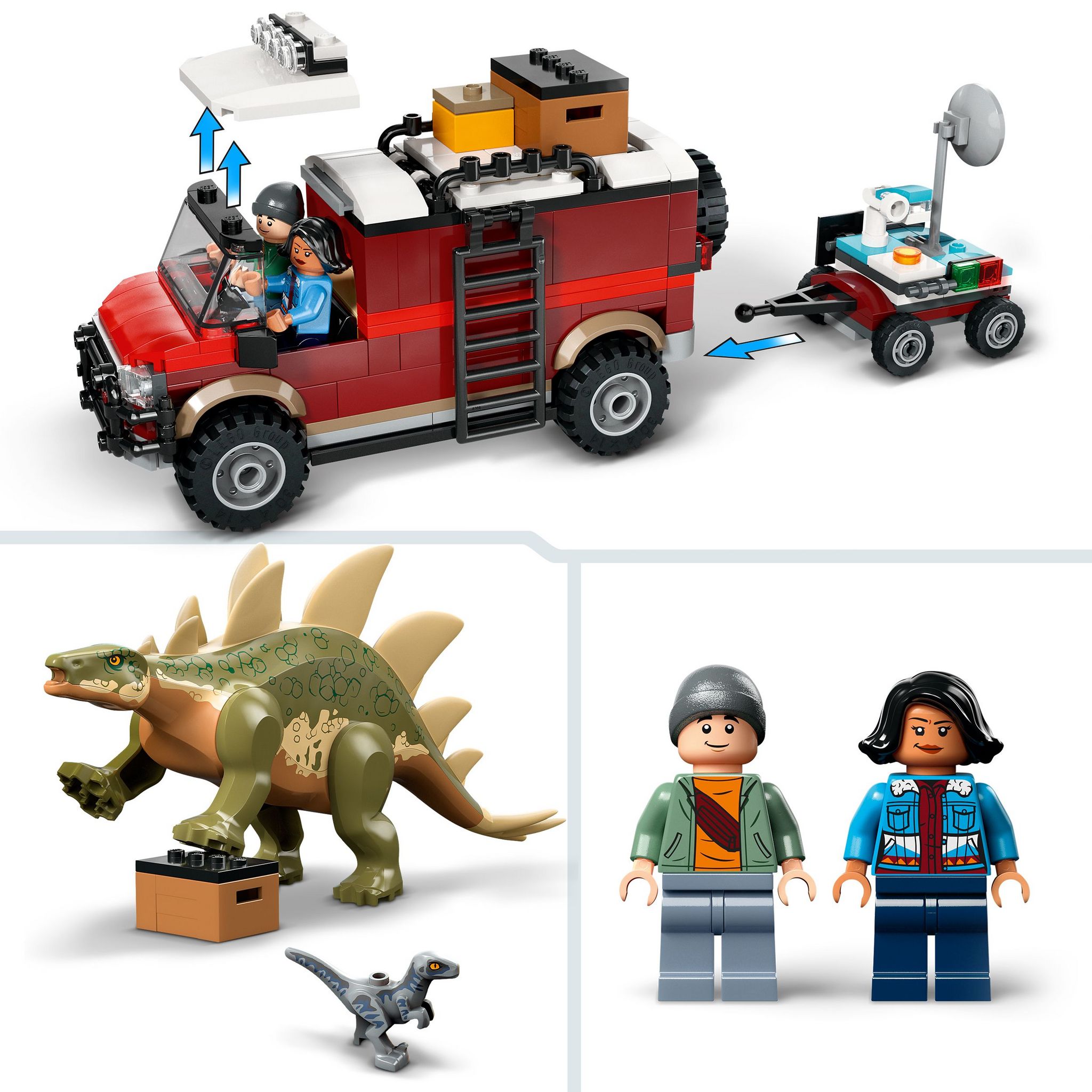 Voir la diapositive 5 : LEGO Jurassic World 76965 - Missions dinosaures : la découverte du stégosaure