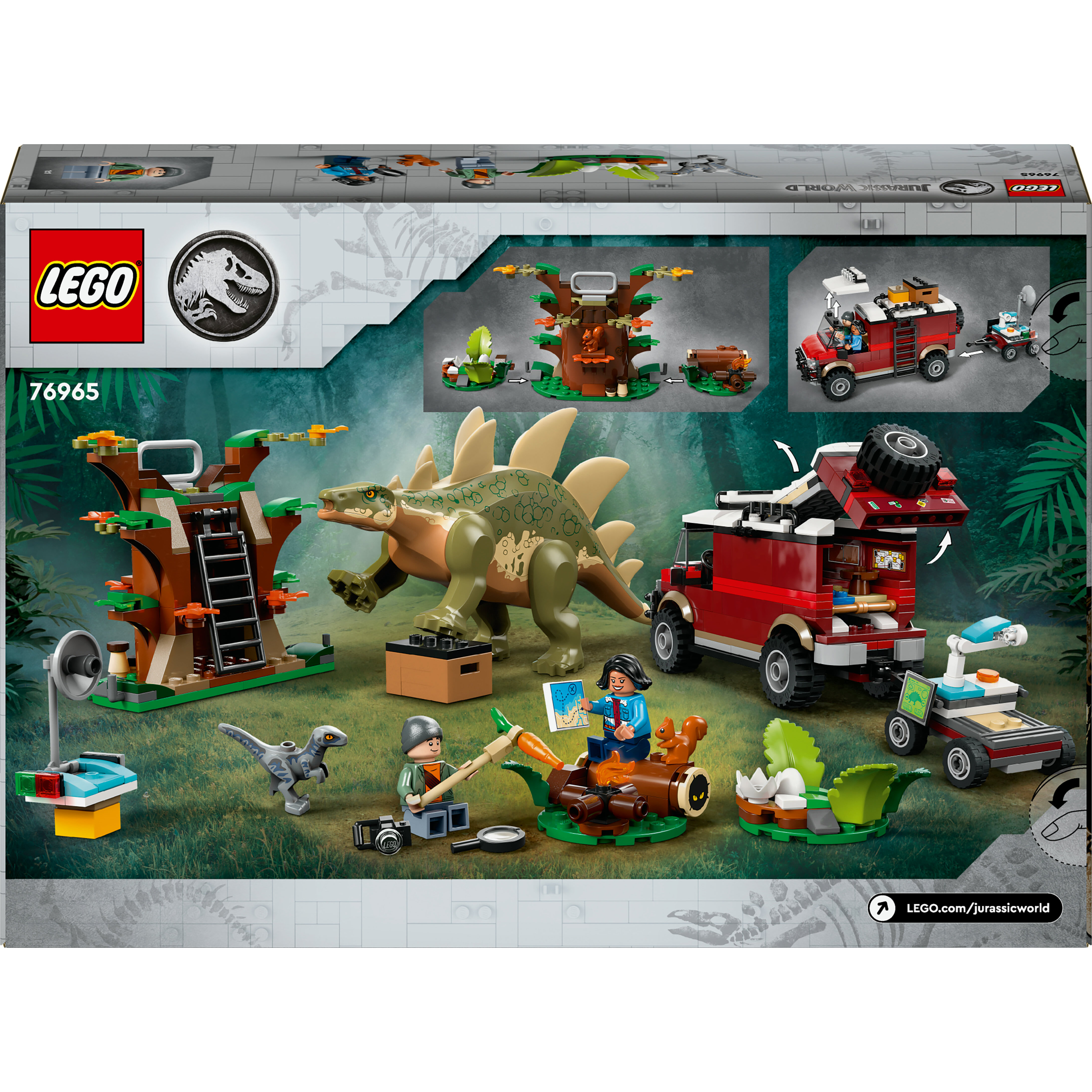 Voir la diapositive 8 : LEGO Jurassic World 76965 - Missions dinosaures : la découverte du stégosaure