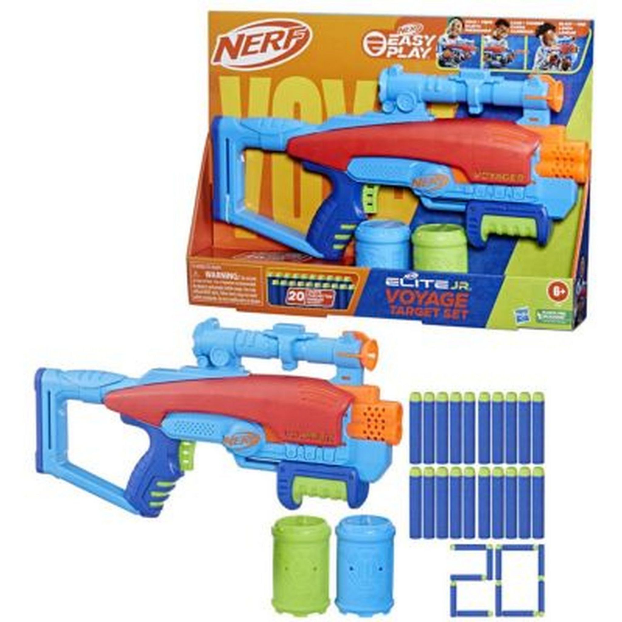 Voir la diapositive 2 : HASBRO Pistolet NERF Élite junior - Voyage Target