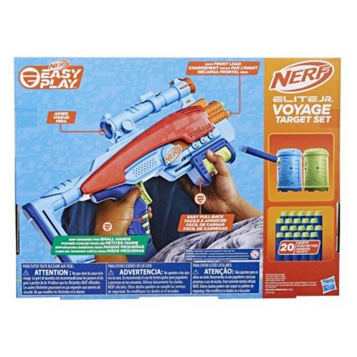 HASBRO Pistolet NERF Élite junior - Voyage Target