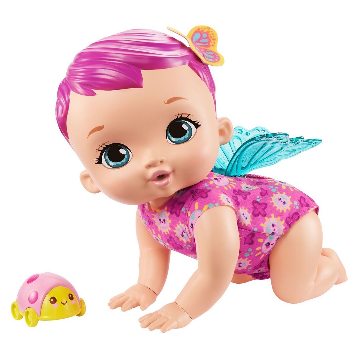 MATTEL Poupon My Garden Baby Bébé papillon Trotteur et sons