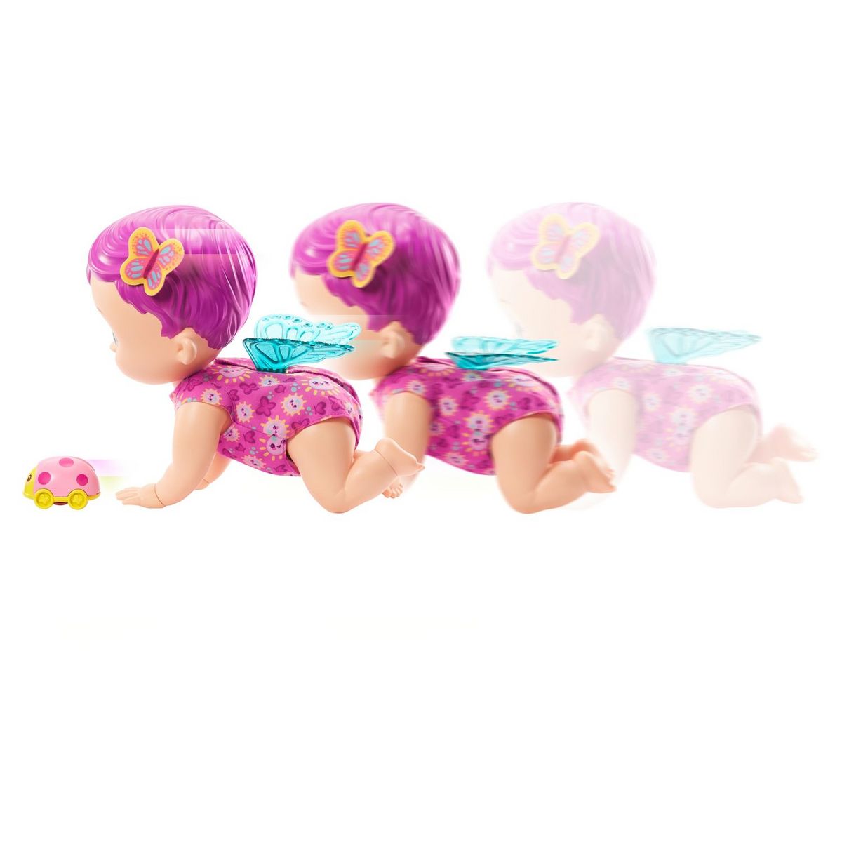 MATTEL Poupon My Garden Baby Bébé papillon Trotteur et sons