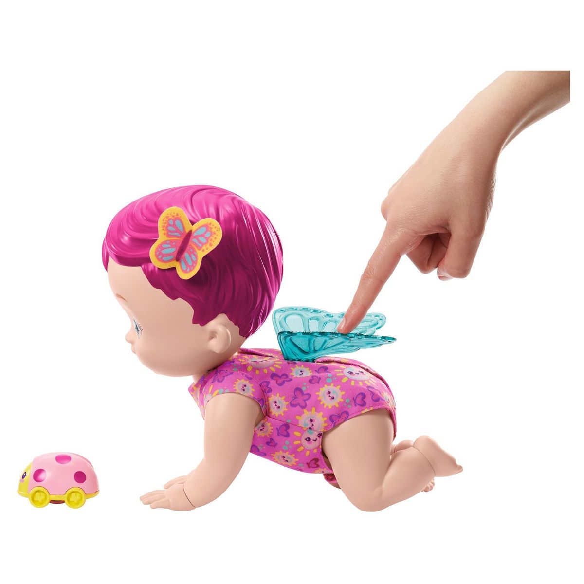 MATTEL Poupon My Garden Baby Bébé papillon Trotteur et sons