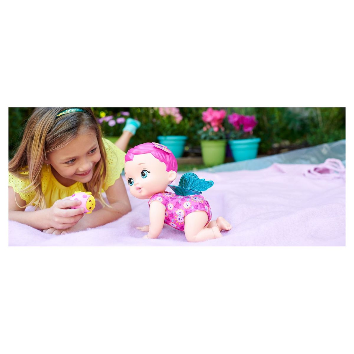 MATTEL Poupon My Garden Baby Bébé papillon Trotteur et sons