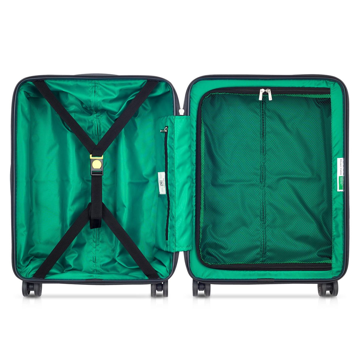 DELSEY Valide rigide Delsey BENETTON - 55CM - vert