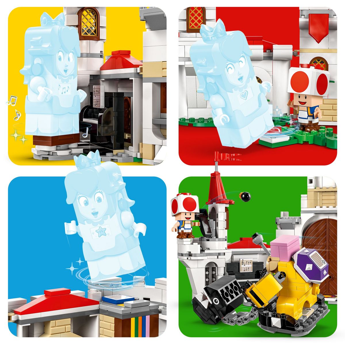 LEGO Super Marion 71435 - Combat contre Roy au Château de Peach - Jouet avec des Personnages Nintendo - Set d'Aventures pour Enfants