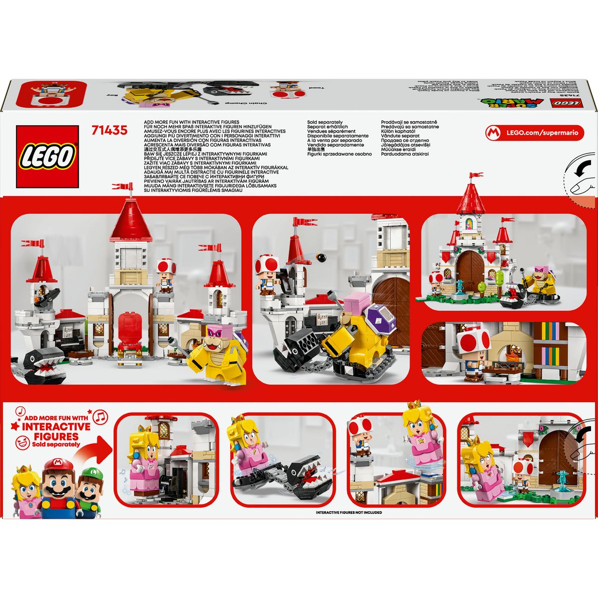 LEGO Super Marion 71435 - Combat contre Roy au Château de Peach - Jouet avec des Personnages Nintendo - Set d'Aventures pour Enfants
