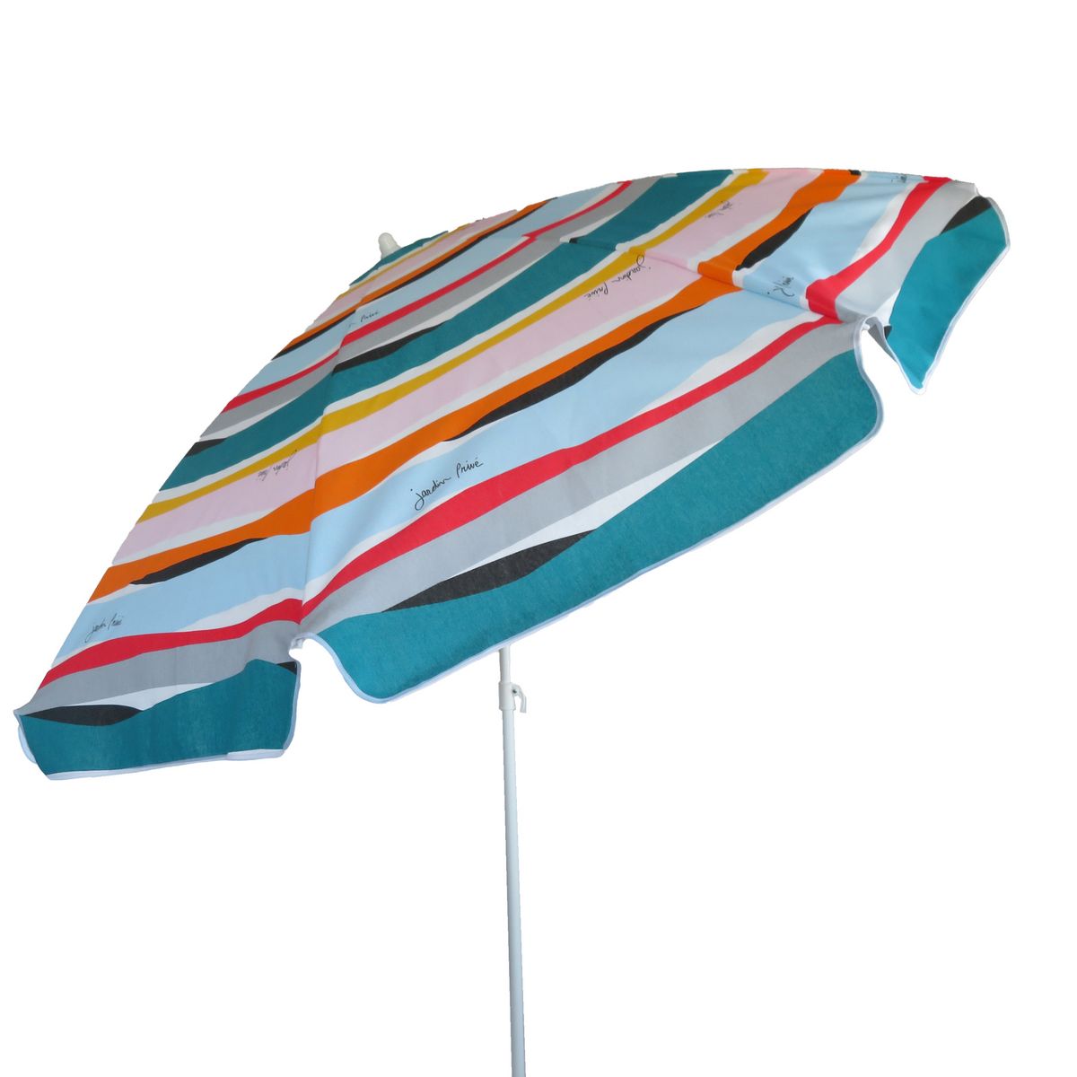 JARDIN PRIVE Parasol rond inclinable toile imprimée D200 cm - Multicolore