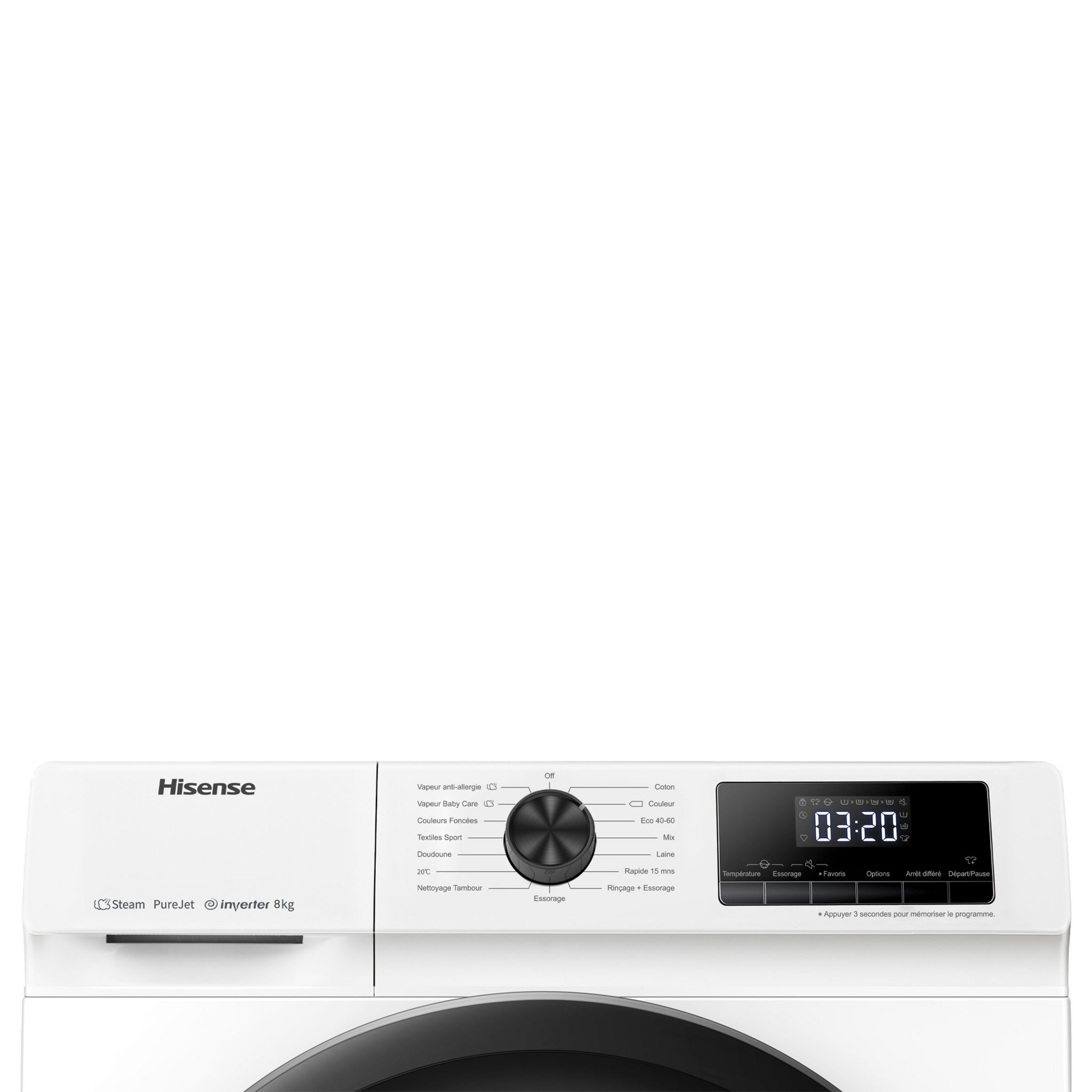 Voir la diapositive 5 : HISENSE Lave linge hublot à induction WF8014QAEVJM, 8 kg, 1400 T/min, A