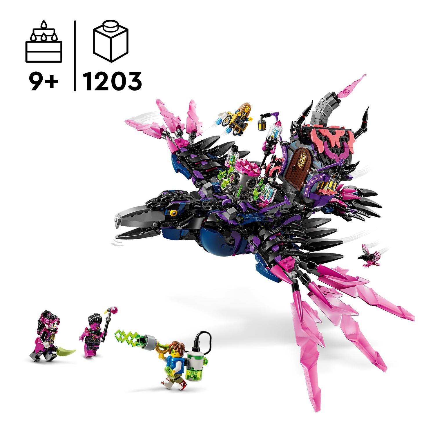 Voir la diapositive 3 : LEGO DREAMZzz 71478 -  Le Corbeau de Minuit de la Sorcière des Cauchemars