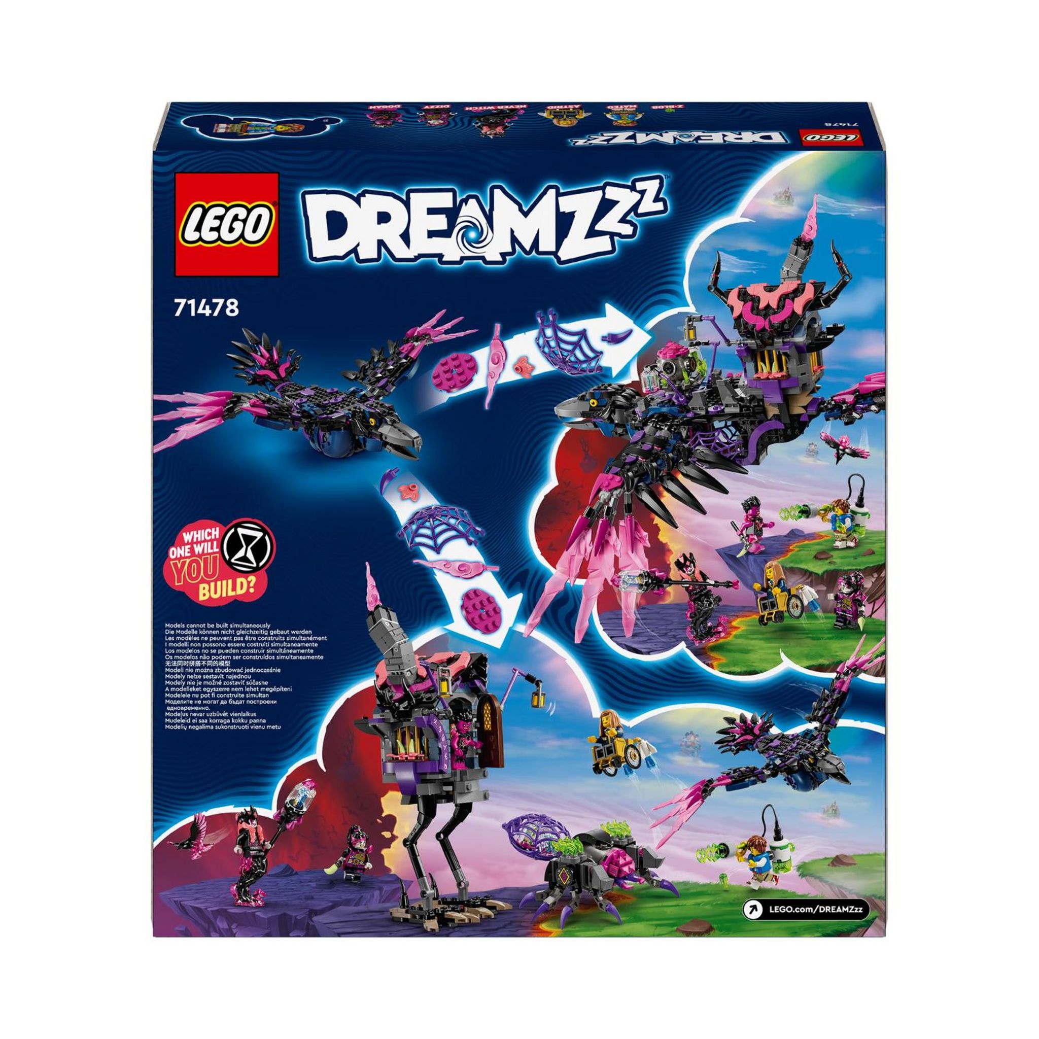 Voir la diapositive 8 : LEGO DREAMZzz 71478 -  Le Corbeau de Minuit de la Sorcière des Cauchemars