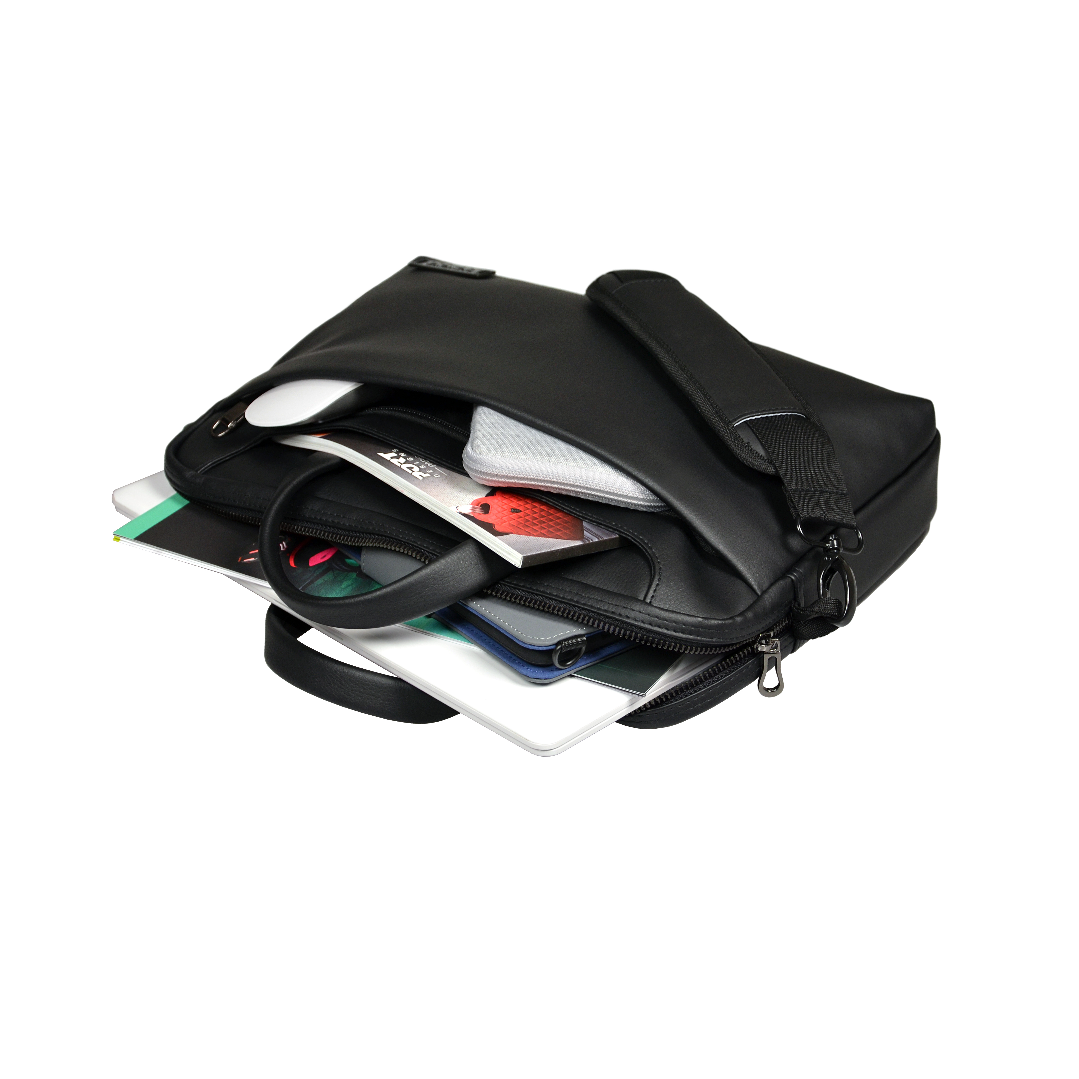 Voir la diapositive 3 : Sacoche ordinateur Zurich 15.6" 35 cm - Noir