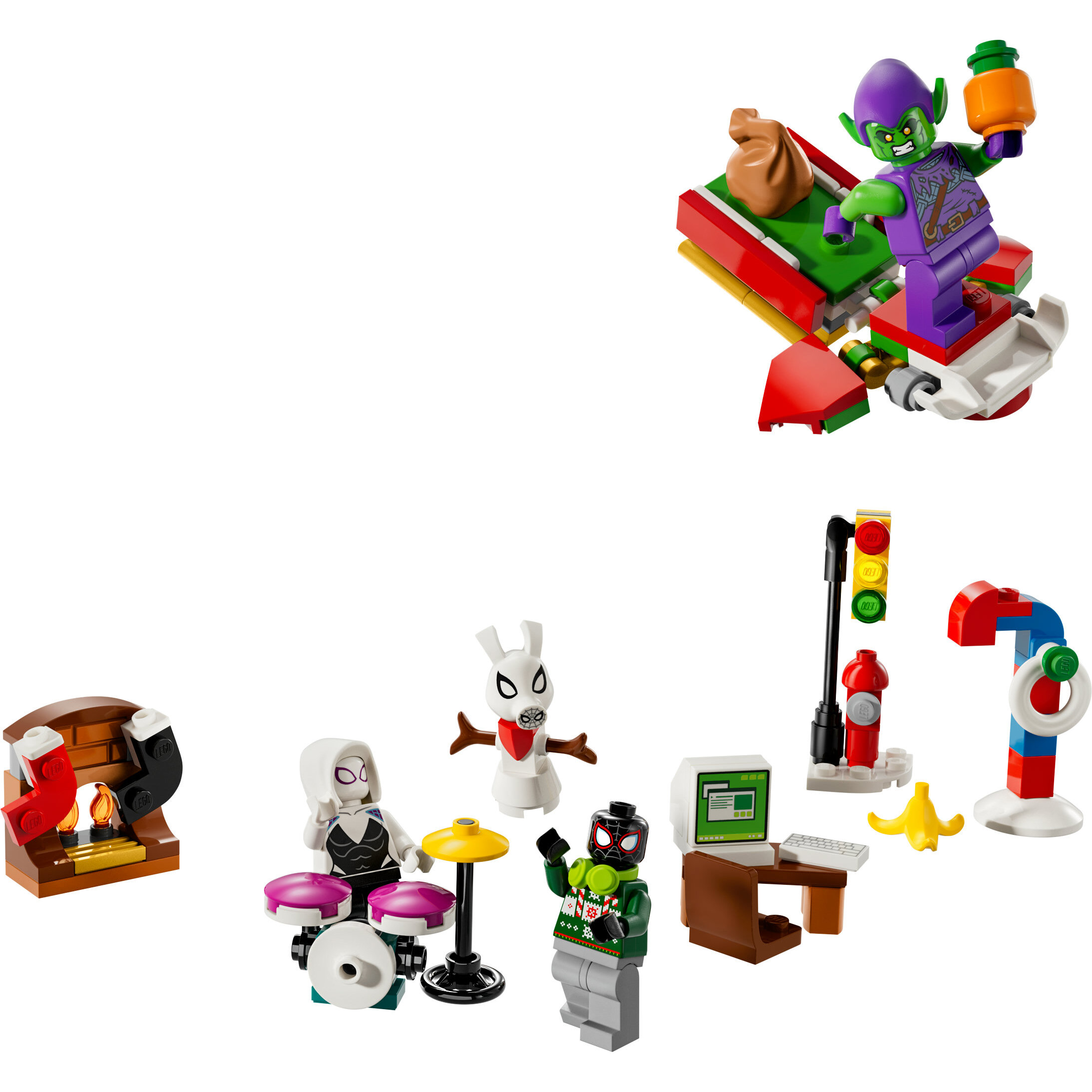 Voir la diapositive 2 : LEGO Marvel Super Hero 76293 - Calendrier de l'avent Spiderman