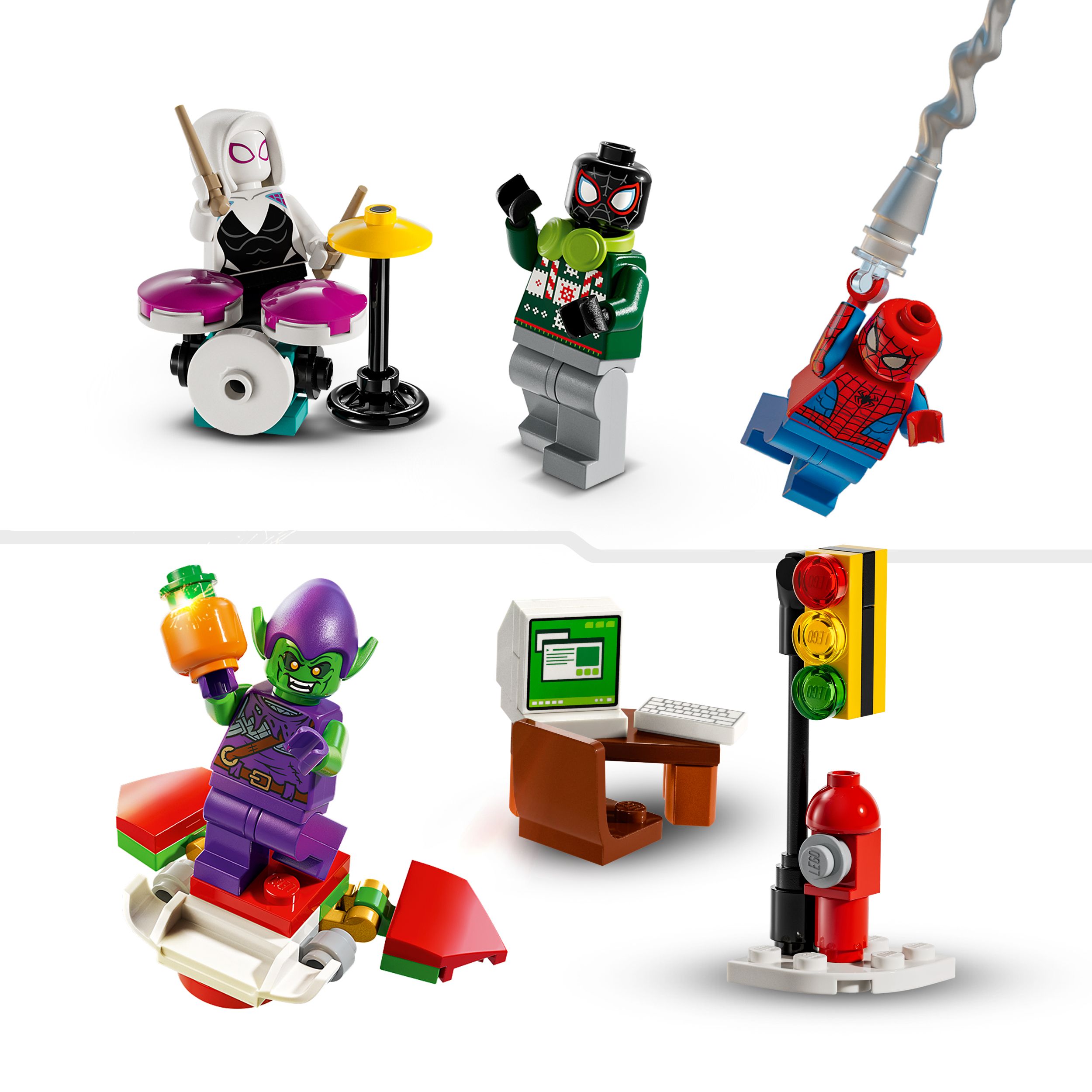 Voir la diapositive 5 : LEGO Marvel Super Hero 76293 - Calendrier de l'avent Spiderman