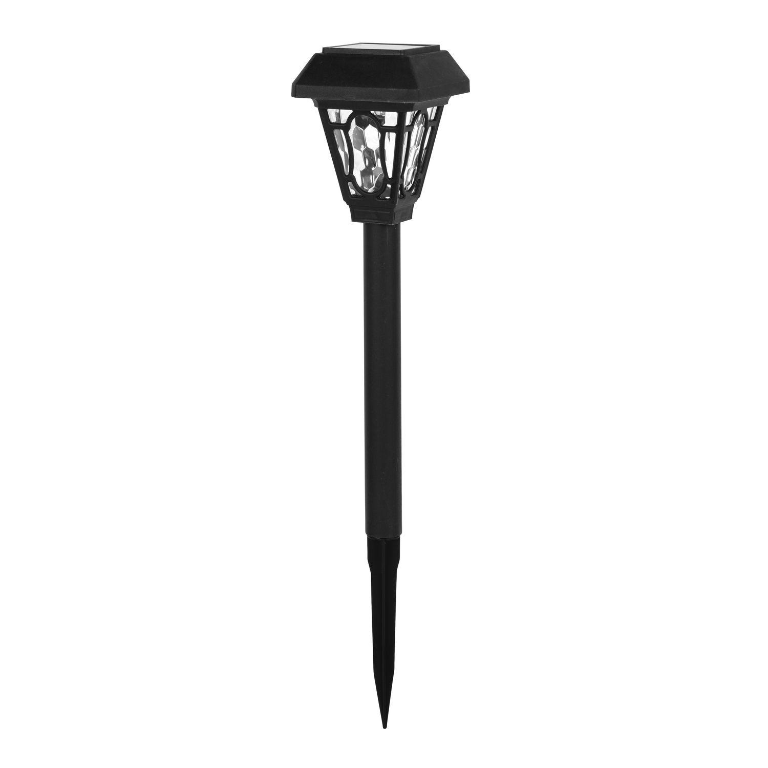 Voir la diapositive 2 : GARDENSTAR Borne solaire plastique recyclé H43 cm