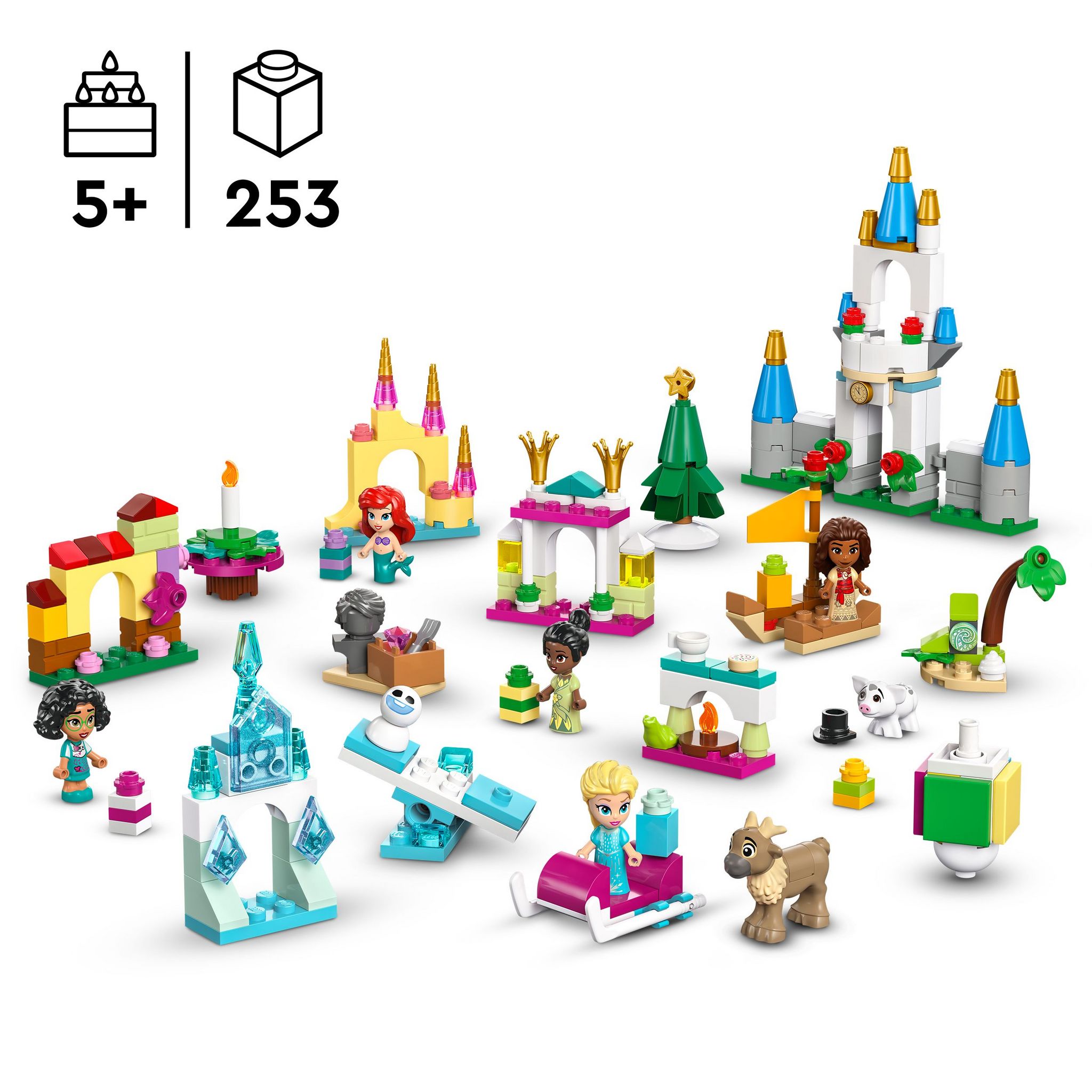 Voir la diapositive 3 : LEGO Disney Princess 43253 - Calendrier de l'avent