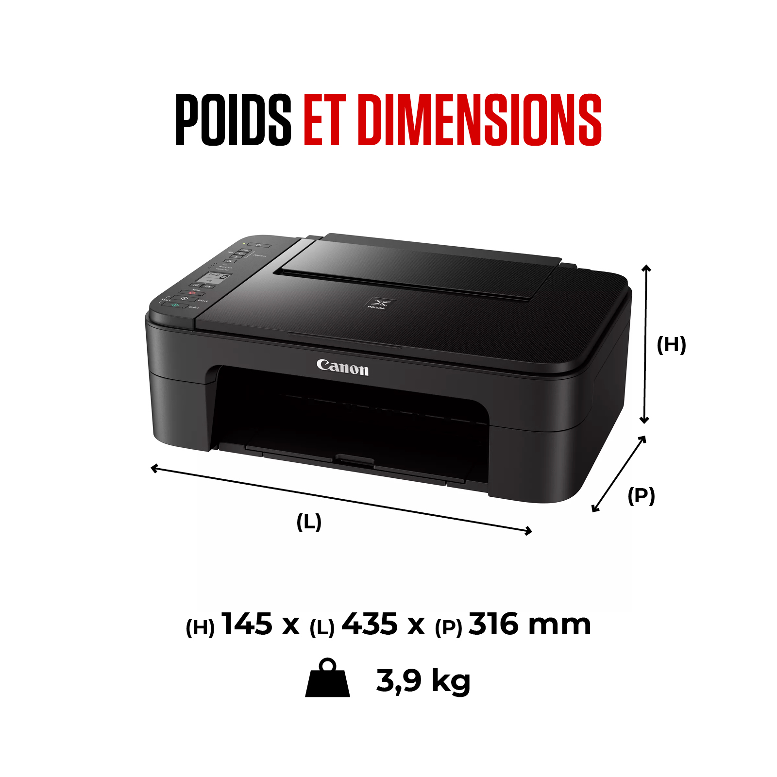 Voir la diapositive 5 : CANON Imprimante PIXMA TS3350