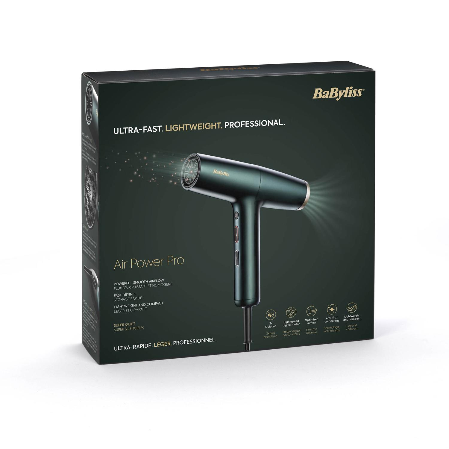 Voir la diapositive 2 : BABYLISS Sèche cheveux D6555DE - Vert