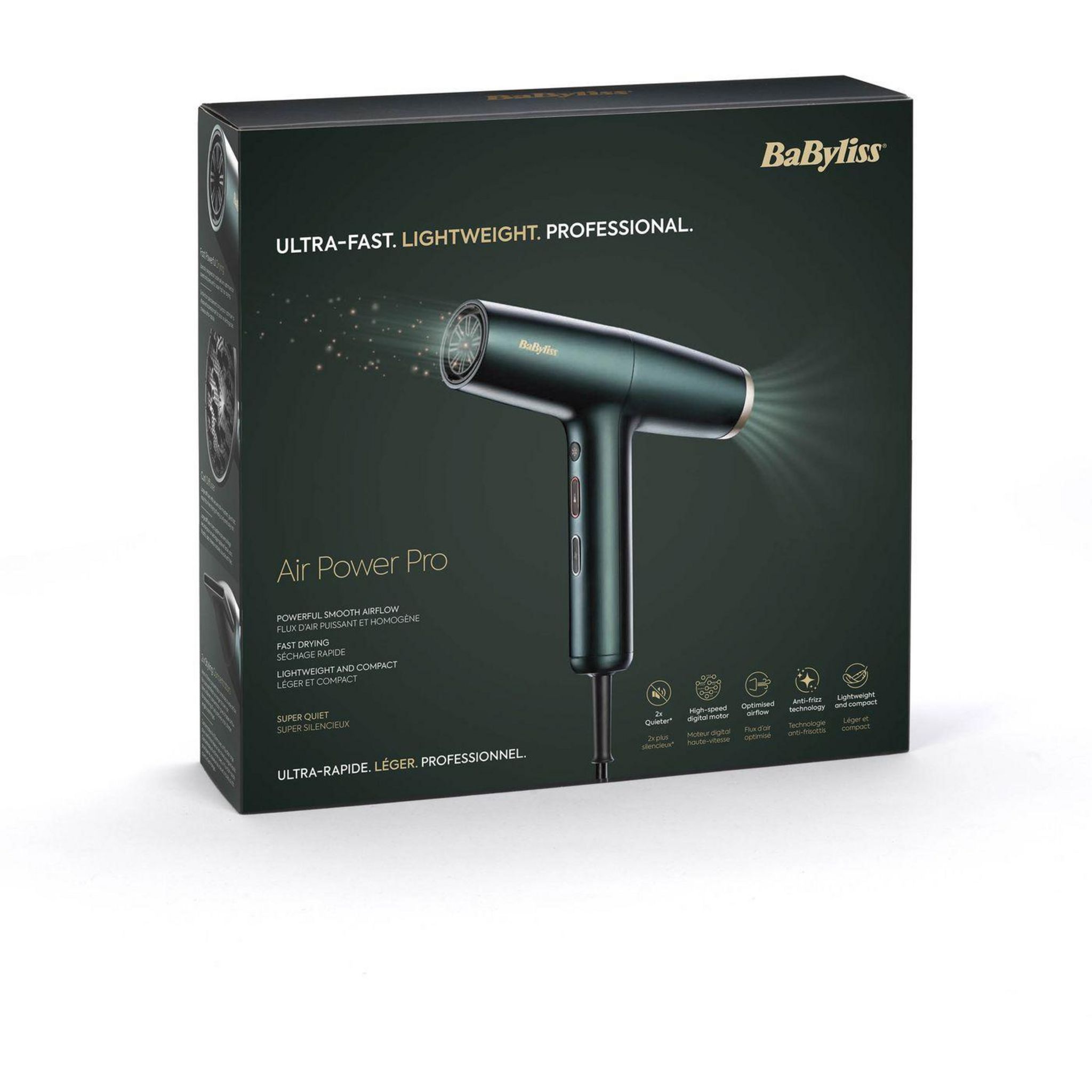 Voir la diapositive 2 : BABYLISS Sèche cheveux D6555DE - Noir