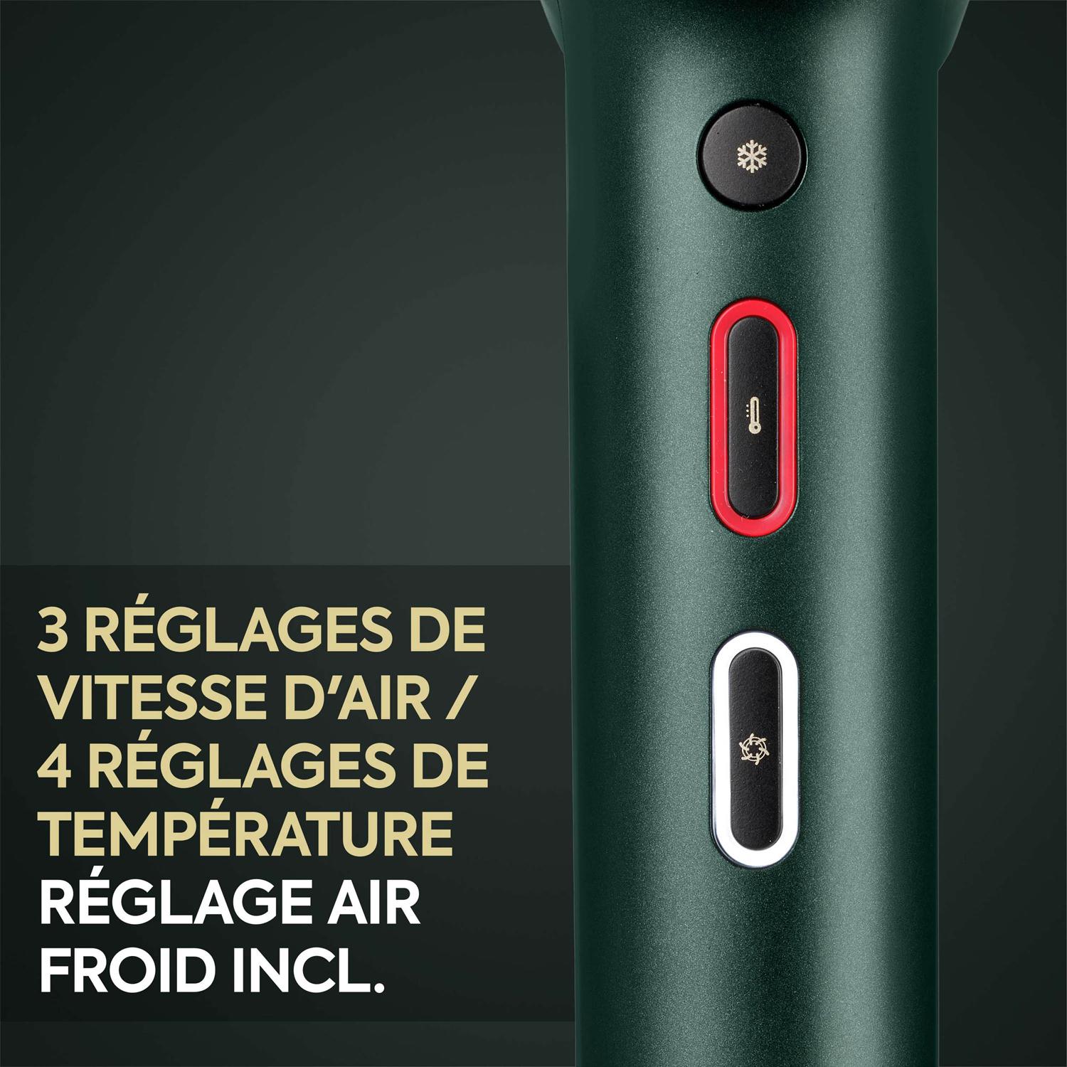 Voir la diapositive 4 : BABYLISS Sèche cheveux D6555DE - Vert