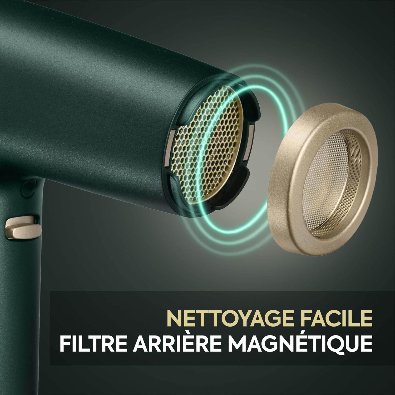Voir la diapositive 9 : BABYLISS Sèche cheveux D6555DE - Vert