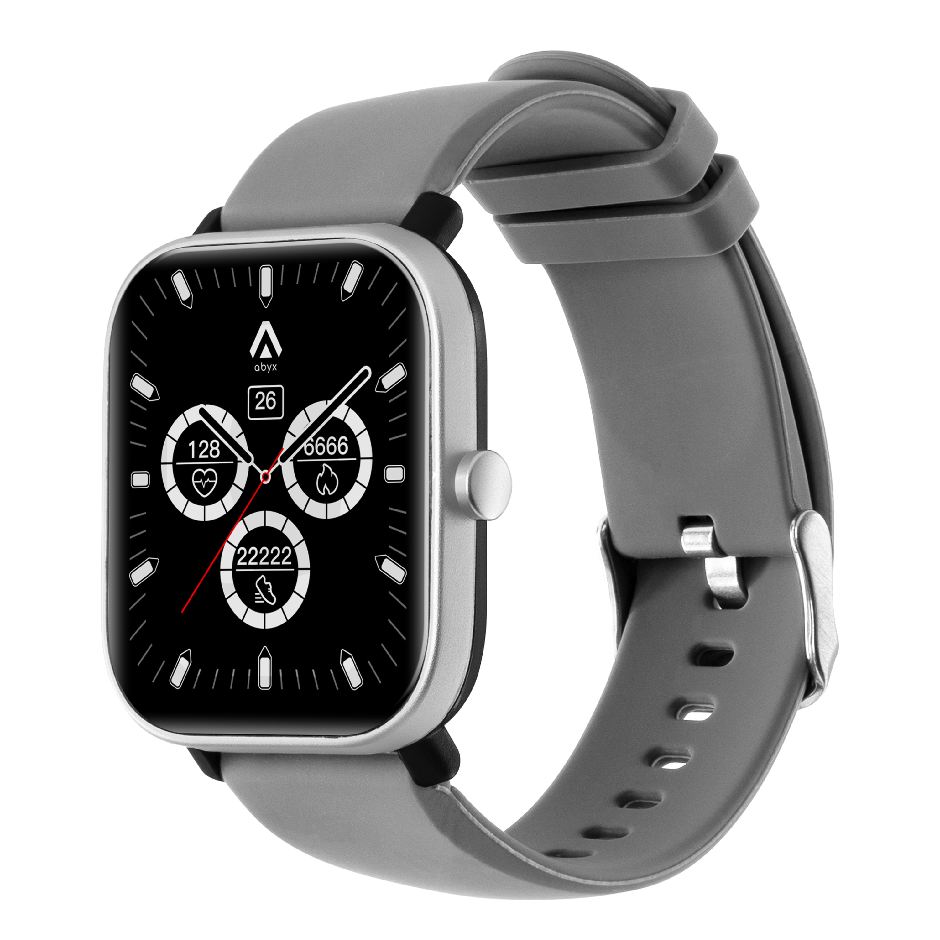Voir la diapositive 2 : ABYX montre connectée Fit Ozone 3 - Grise