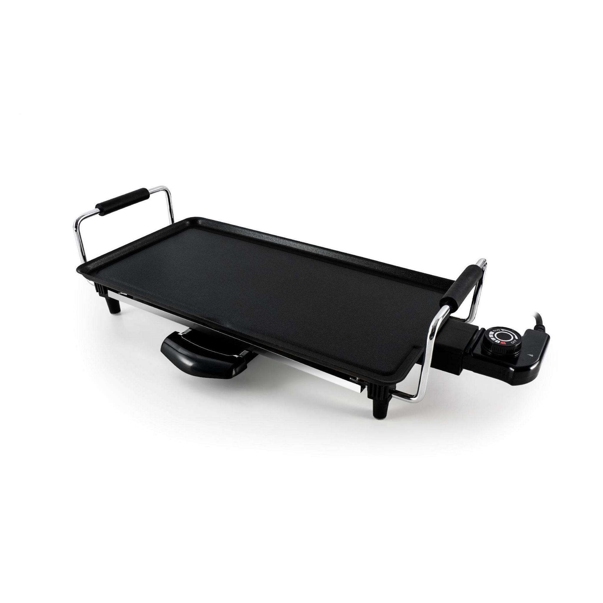 Voir la diapositive 2 : KITCHENCOOK Plancha électrique KPAN - Noir