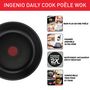 Voir la diapositive 2 : TEFAL Wok inox antiadhésive 26cm tous feux dont induction  INGENIO DAILY COOK