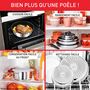 Voir la diapositive 3 : TEFAL Wok inox antiadhésive 26cm tous feux dont induction  INGENIO DAILY COOK