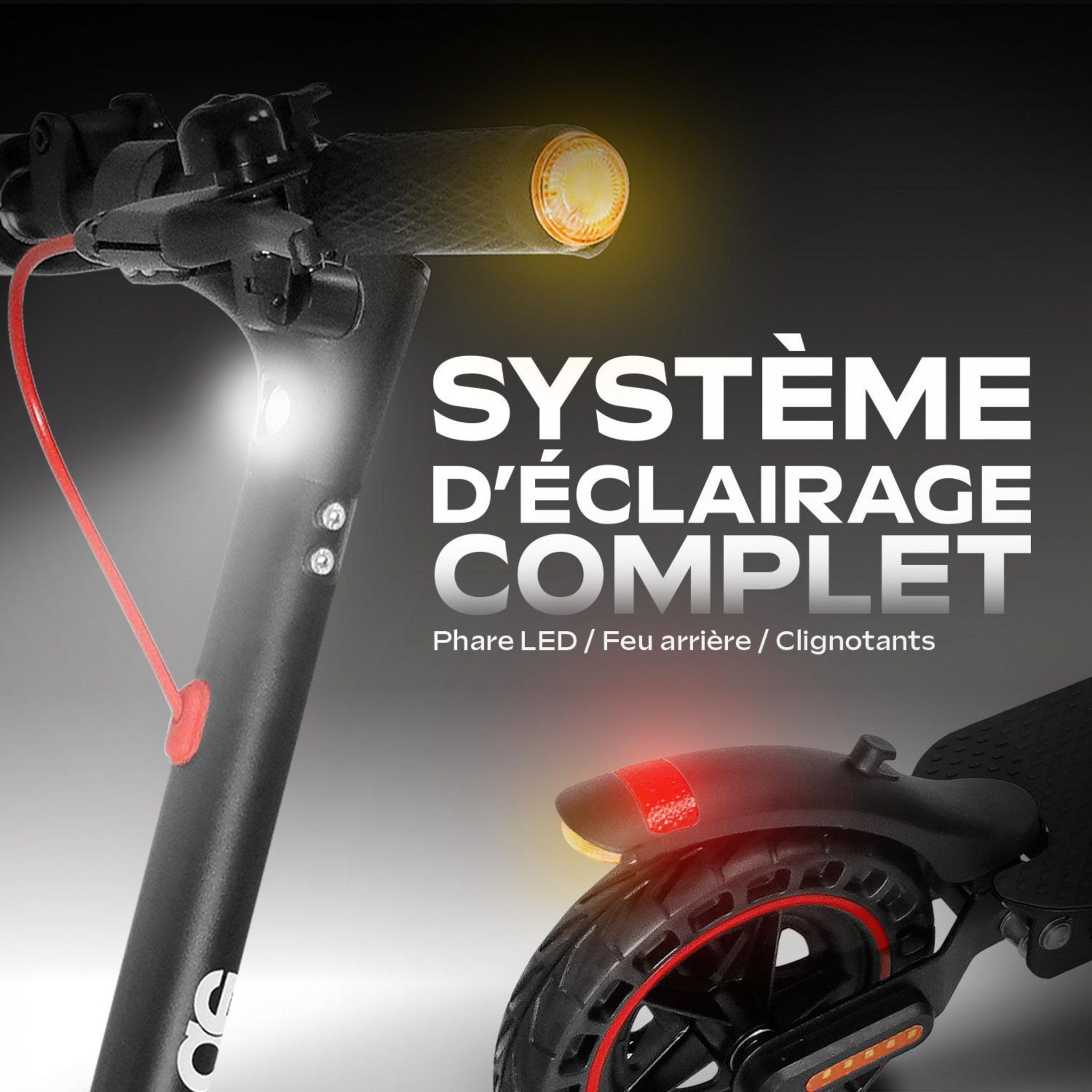 Voir la diapositive 6 : URBANGLIDE Trottinette électrique Trotti Ride 100 Pulse 30 - Noir