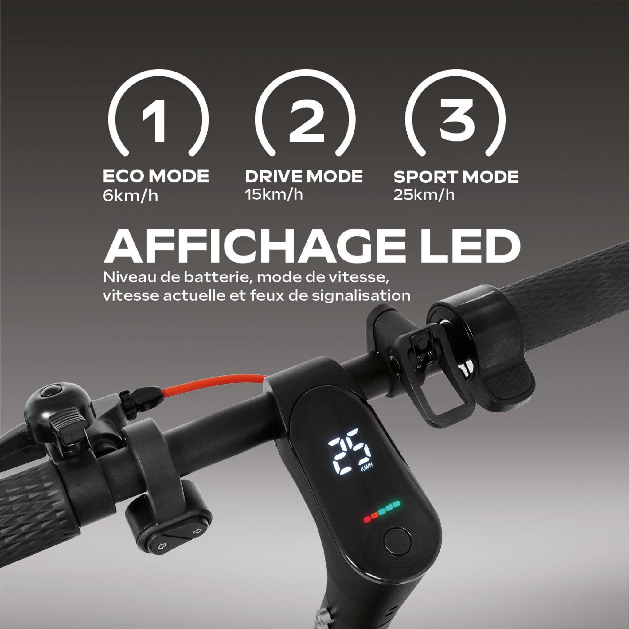 Voir la diapositive 7 : URBANGLIDE Trottinette électrique Trotti Ride 100 Pulse 30 - Noir