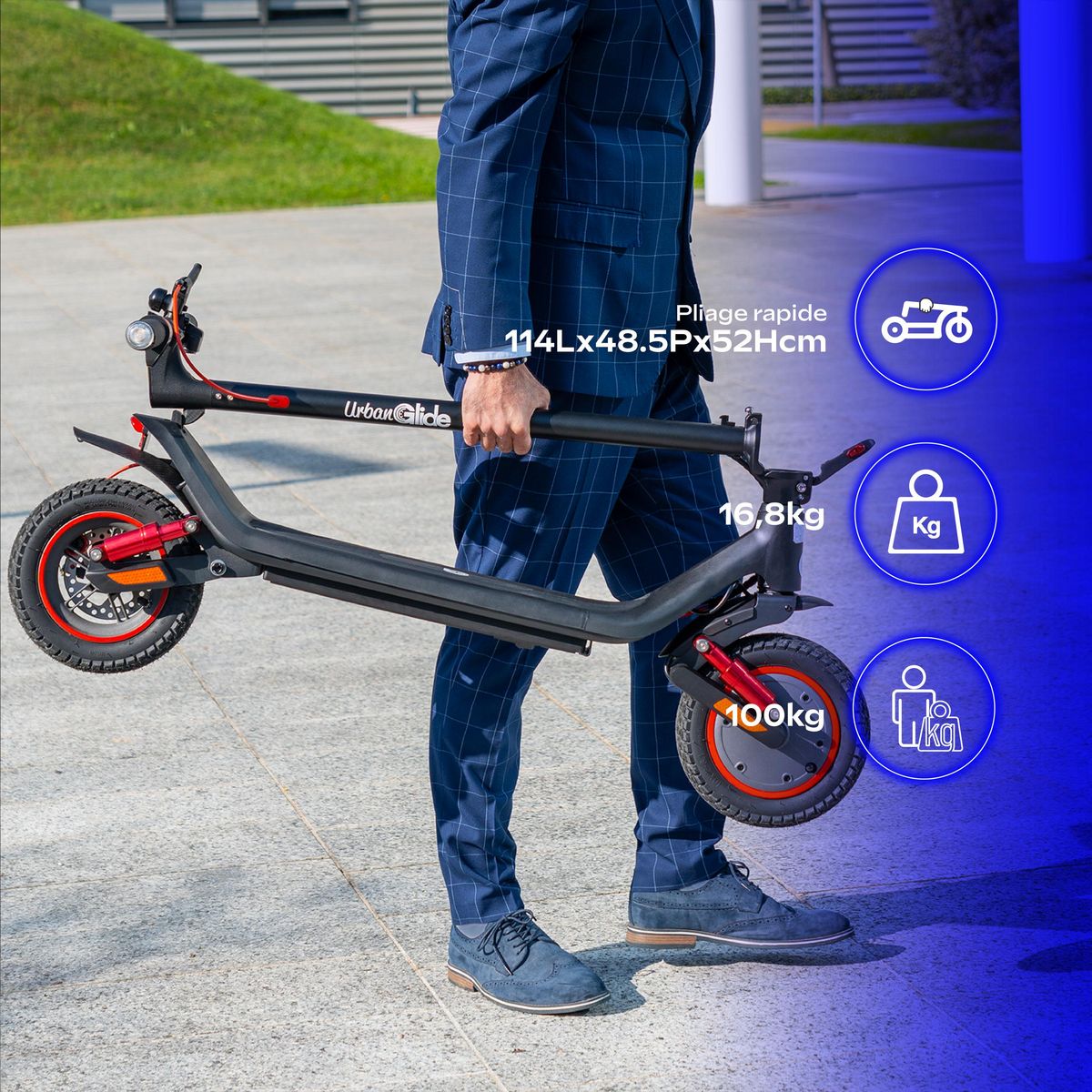 URBANGLIDE Trottinette électrique Ride 100 Shark30