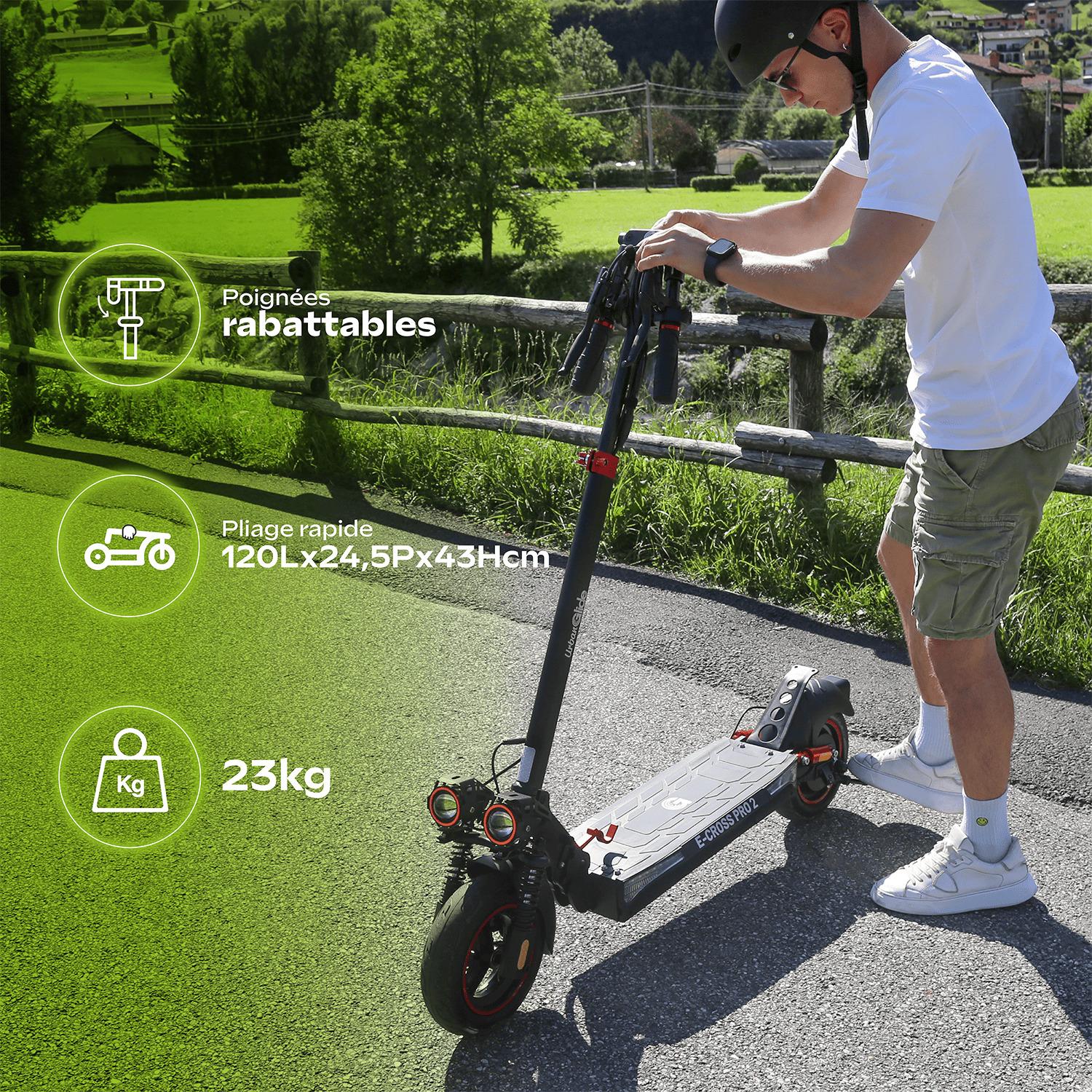 Voir la diapositive 3 : URBANGLIDE Trottinette électrique Trotti Ecross Pro 230 - Noir