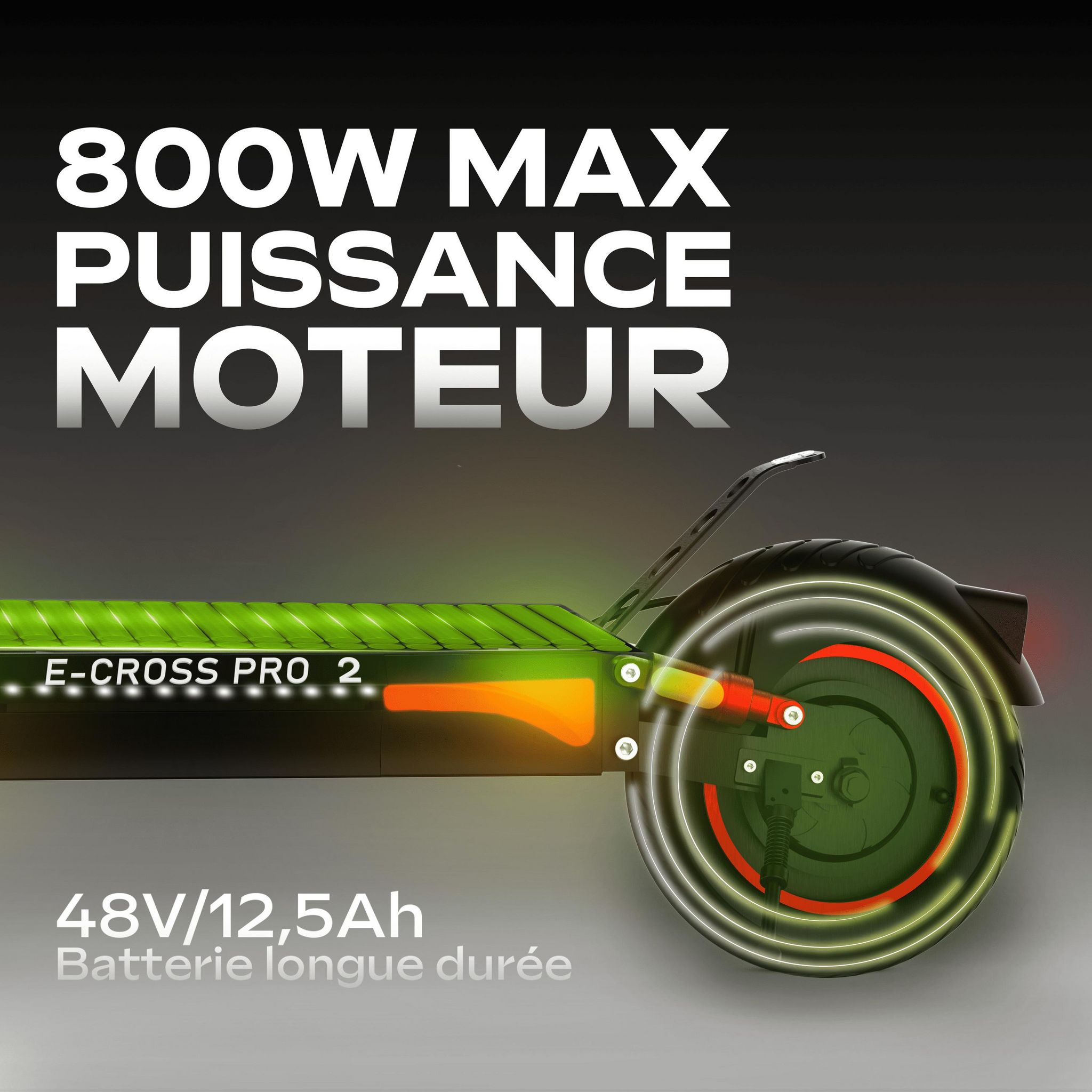 Voir la diapositive 4 : URBANGLIDE Trottinette électrique Trotti Ecross Pro 230 - Noir