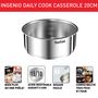 Voir la diapositive 2 : TEFAL Casserole inox non revêtue 20cm tous feux dont induction INGENIO DAILY COOK
