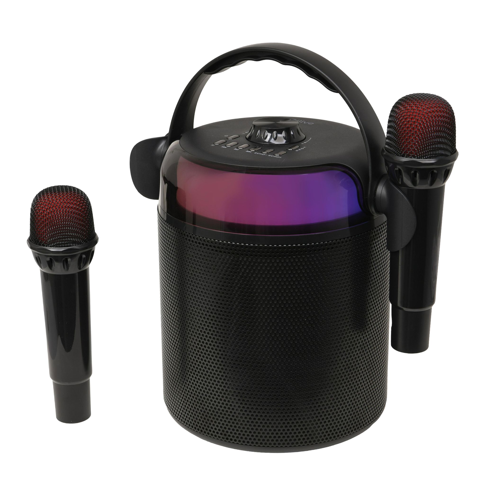 Voir la diapositive 5 : QILIVE Enceinte portable Q1894 Karaoké et Micro - Noir