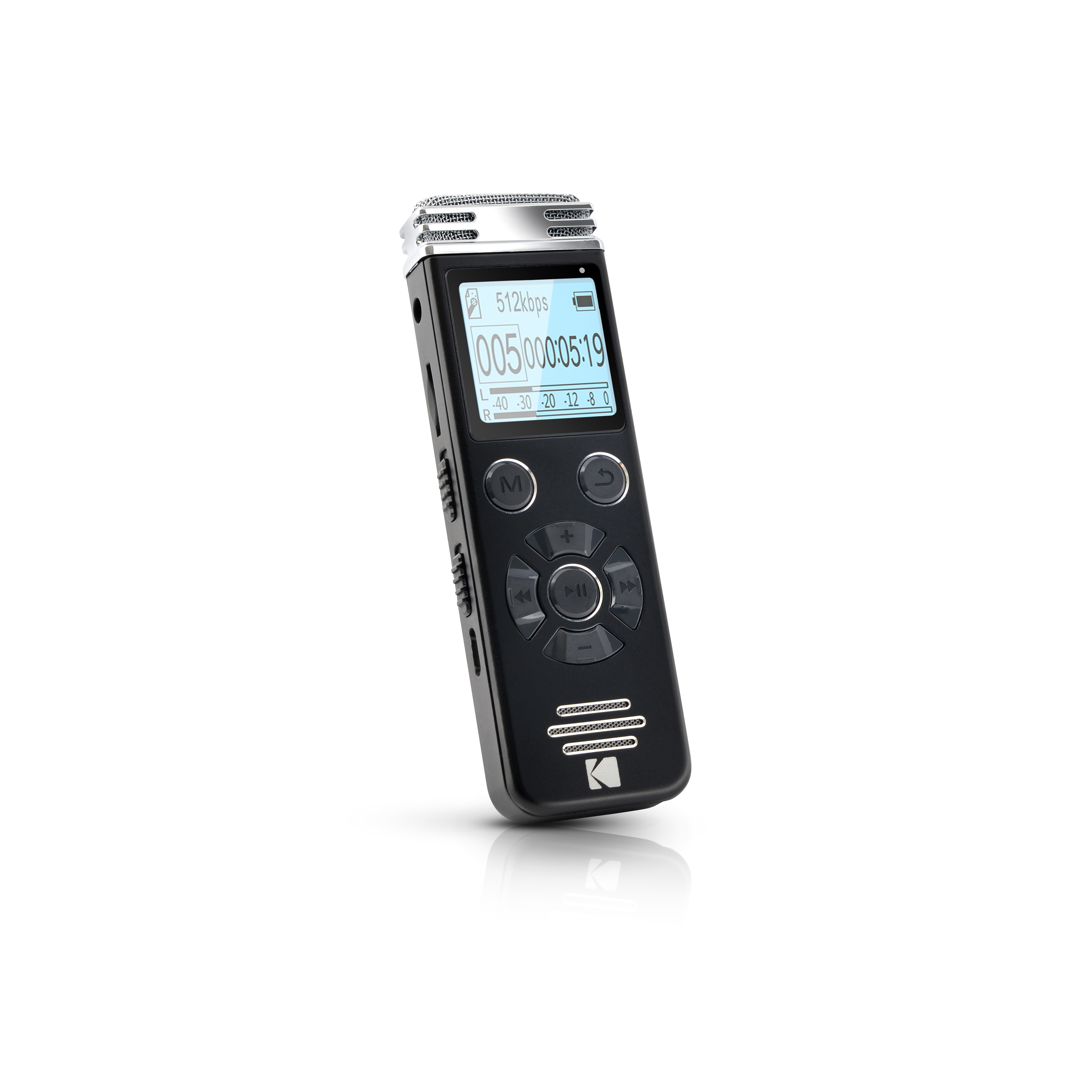 Voir la diapositive 2 : KODAK Dictaphone VRC450 enregistreur vocal - Noir