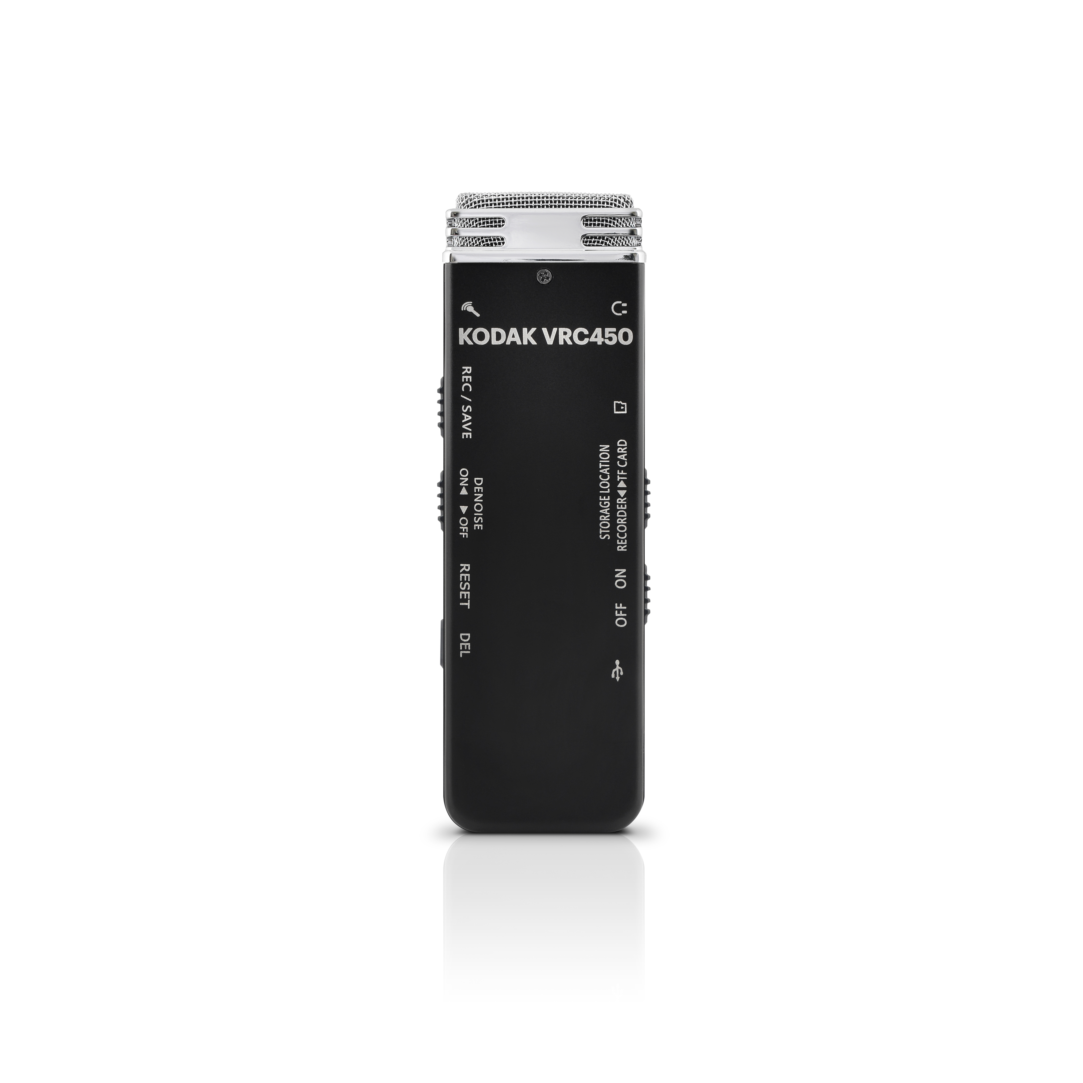 Voir la diapositive 4 : KODAK Dictaphone VRC450 enregistreur vocal - Noir