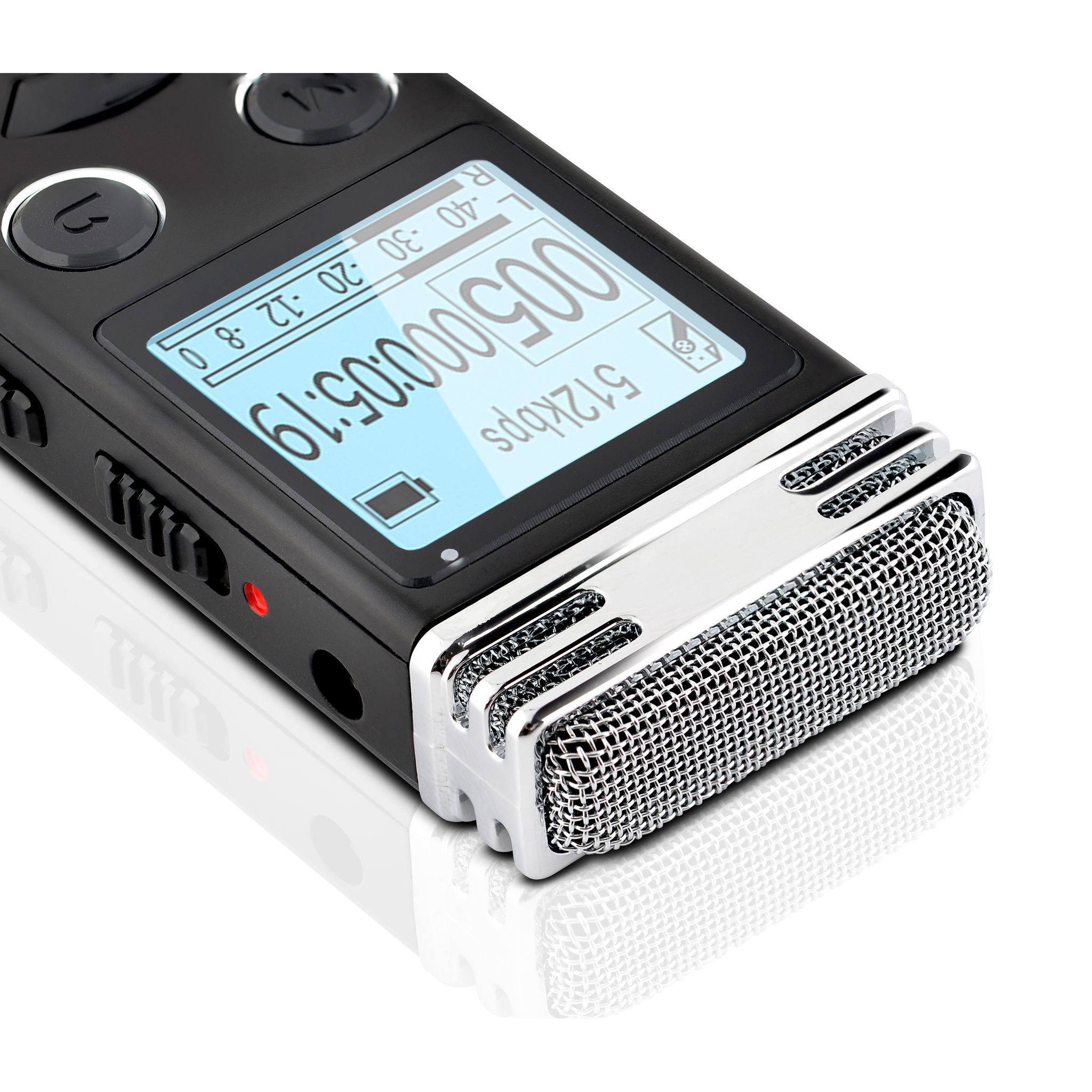 Voir la diapositive 6 : KODAK Dictaphone VRC450 enregistreur vocal - Noir