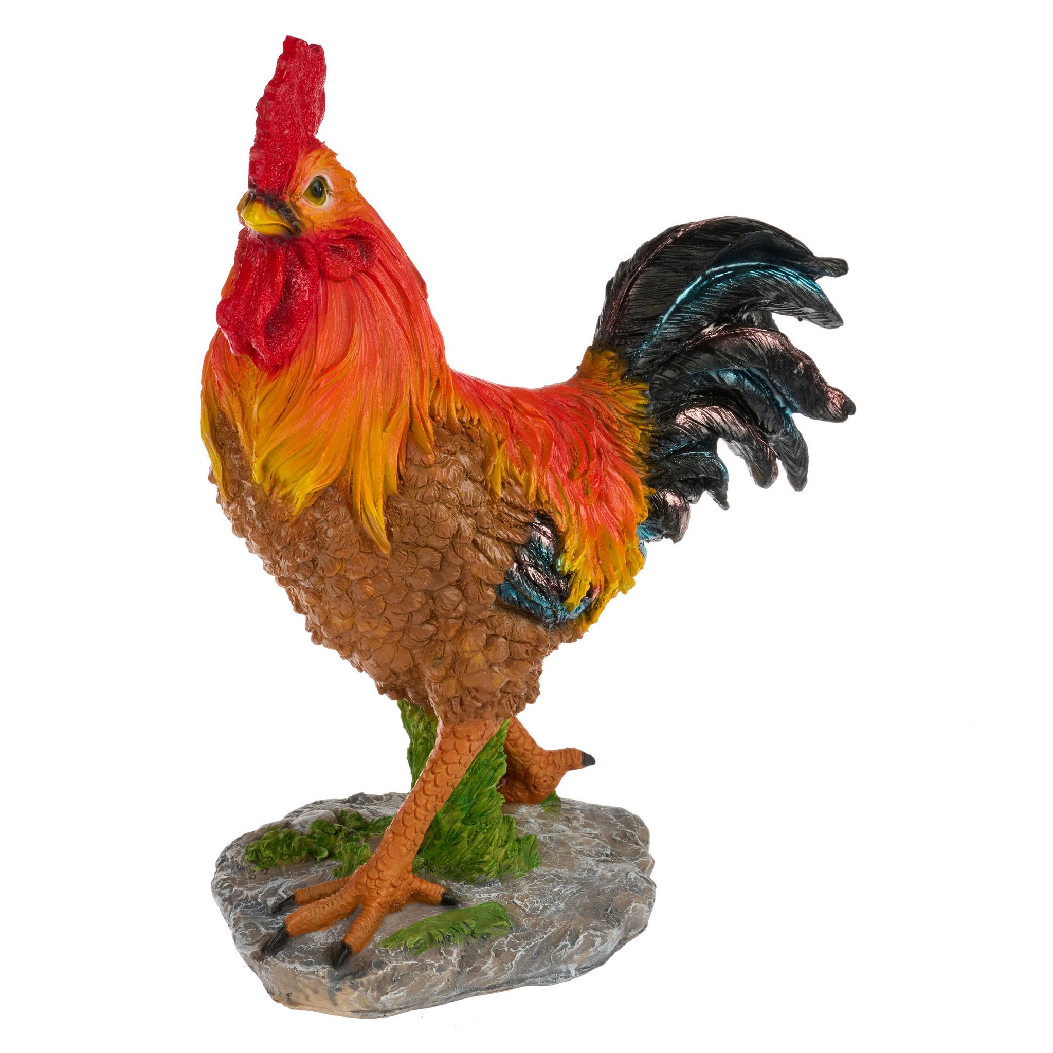 GARDENSTAR Coq en polyrésine H29 cm - Multicolore