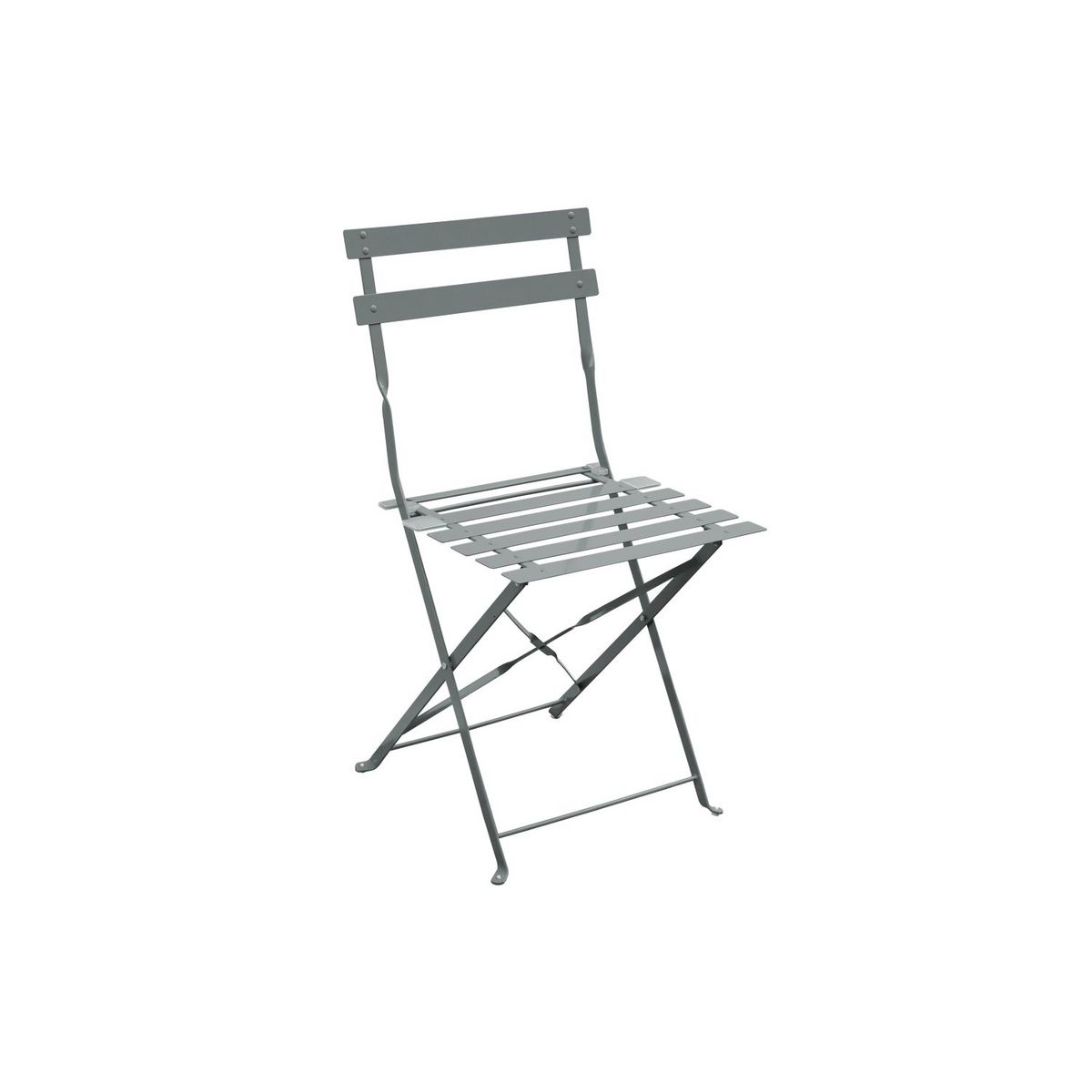GARDENSTAR Chaise de jardin pliante en acier - Kaki